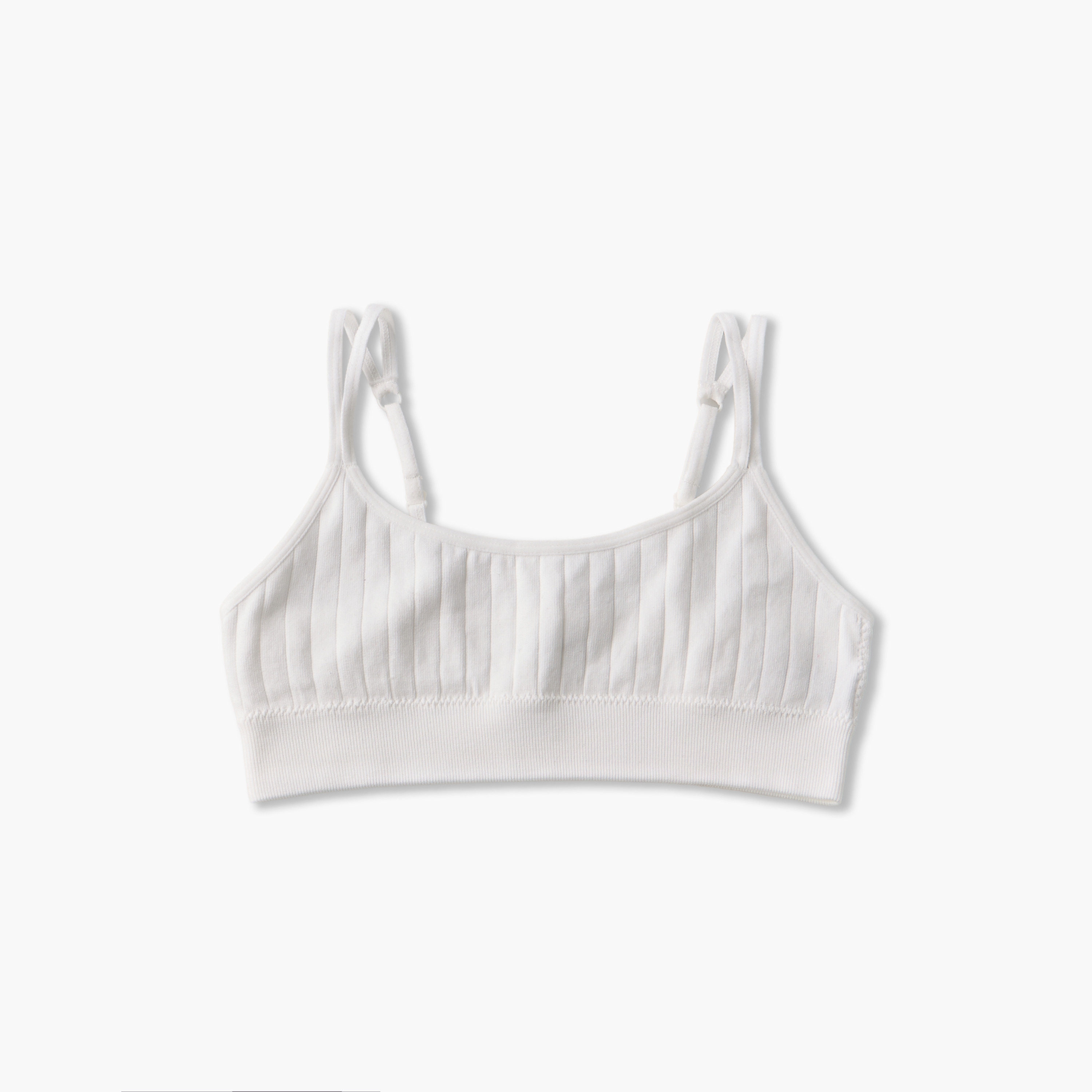 Pack of 2 Juniors Cotton Teen Bra with Ribbed Design-girls-clothing-innerwear-bras-image-2