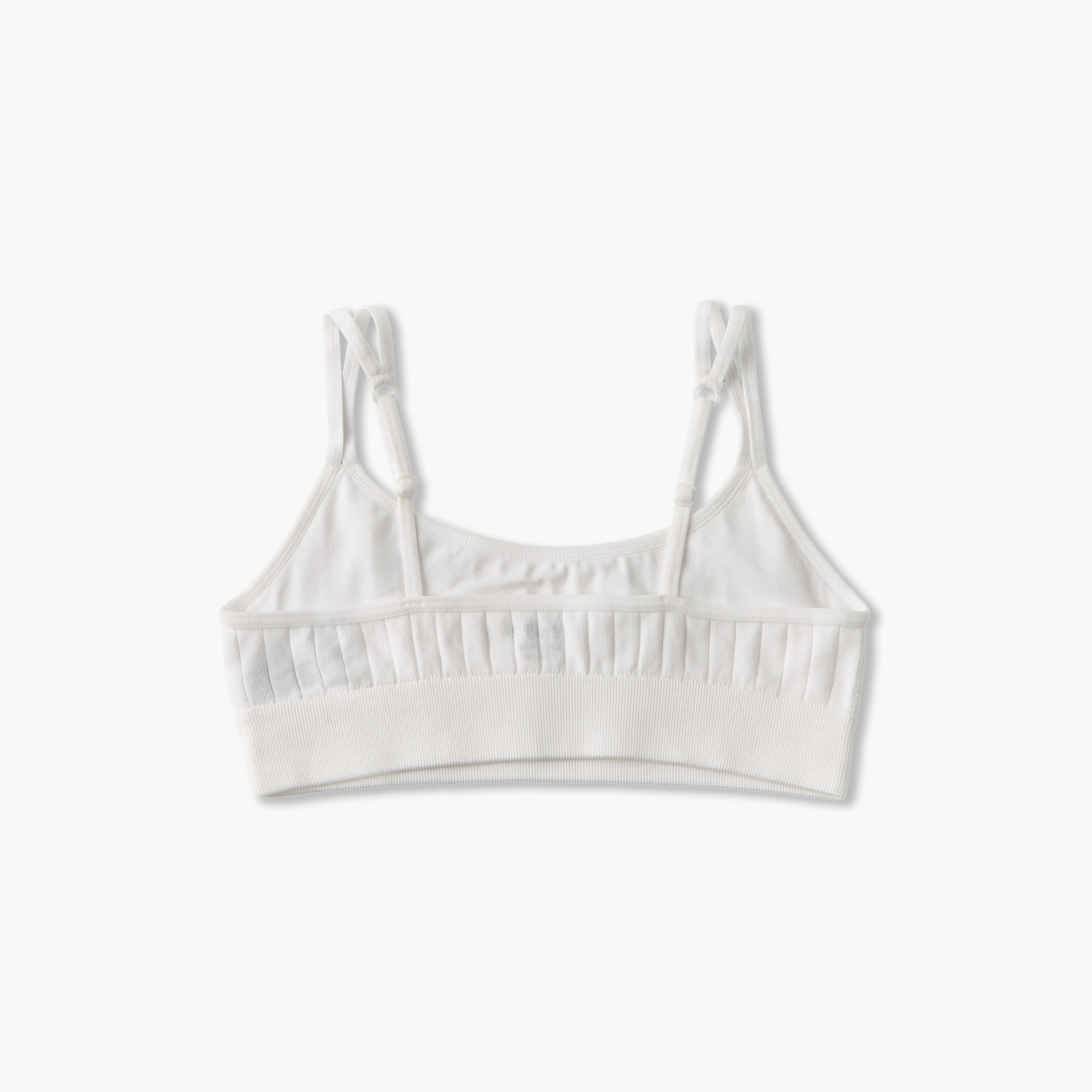 Pack of 2 Juniors Cotton Teen Bra with Ribbed Design-girls-clothing-innerwear-bras-image-3