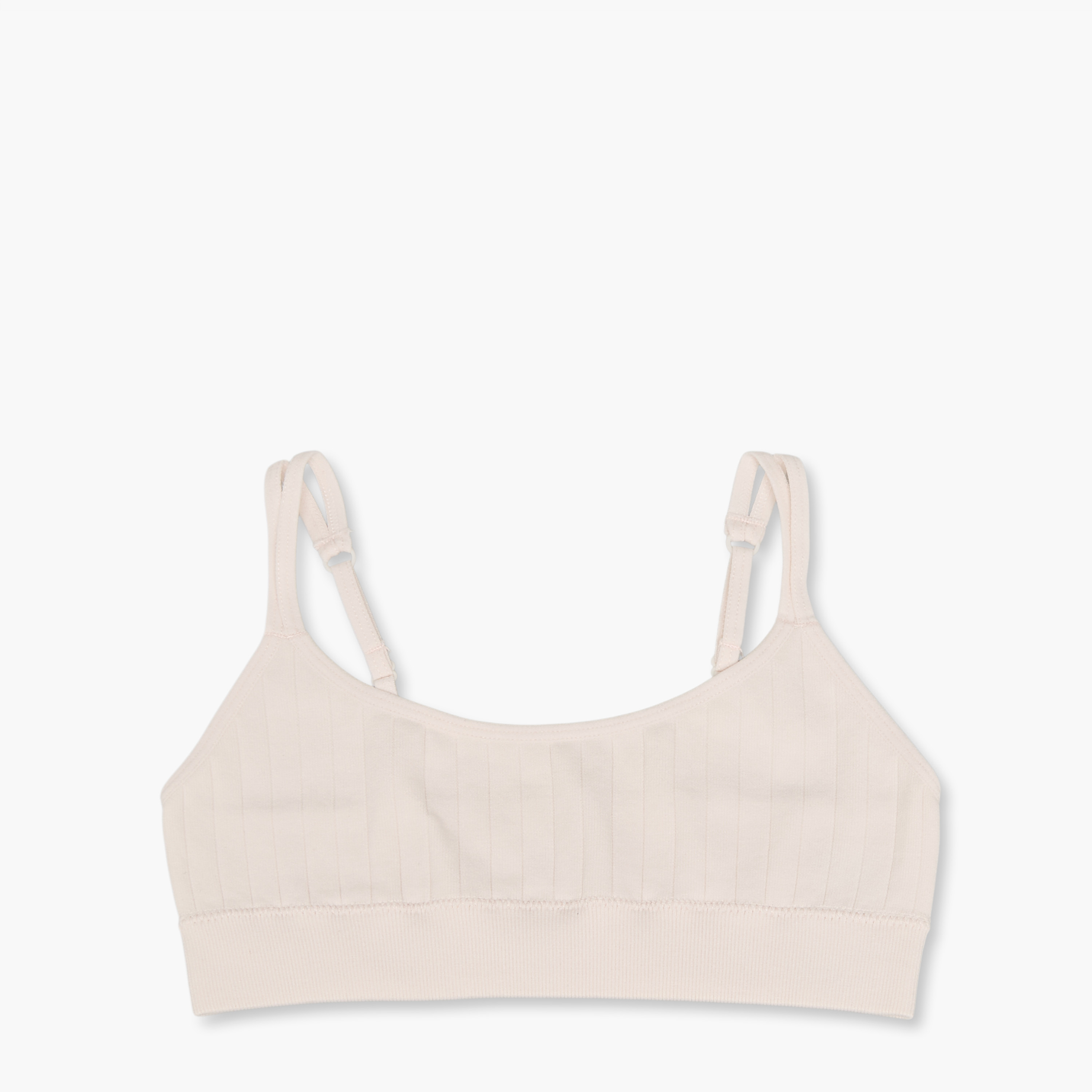 Pack of 2 Juniors Cotton Trainer Bra with Adjustable Straps-girls-clothing-innerwear-bras-image-3