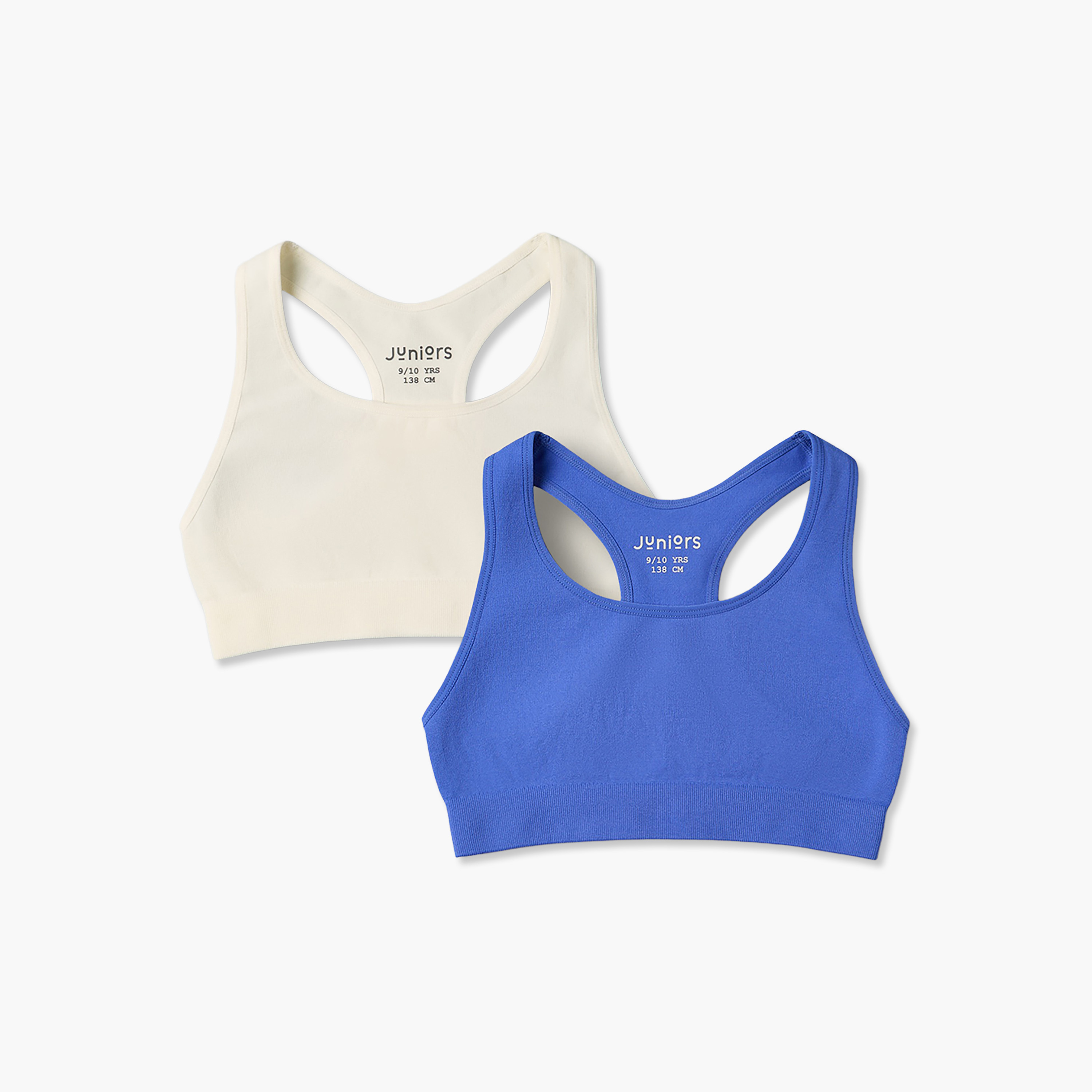 Pack of 2 Juniors Trainer Bra with Racerback-girls-clothing-innerwear-bras-image-1