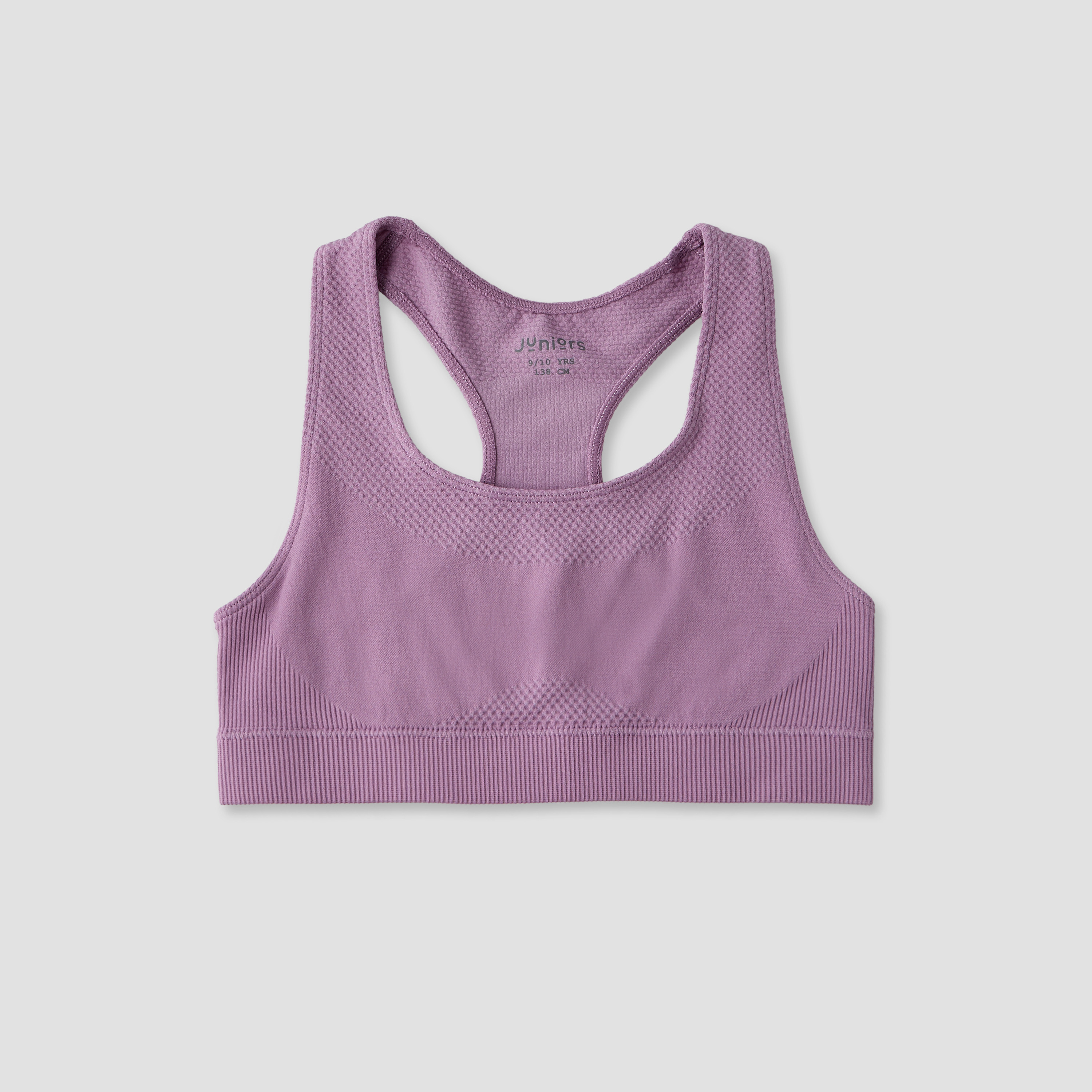 طقم من 2 - صدرية رياضية قطن بظهر متقاطع من جونيورز-girls-clothing-innerwear-bras-image-2
