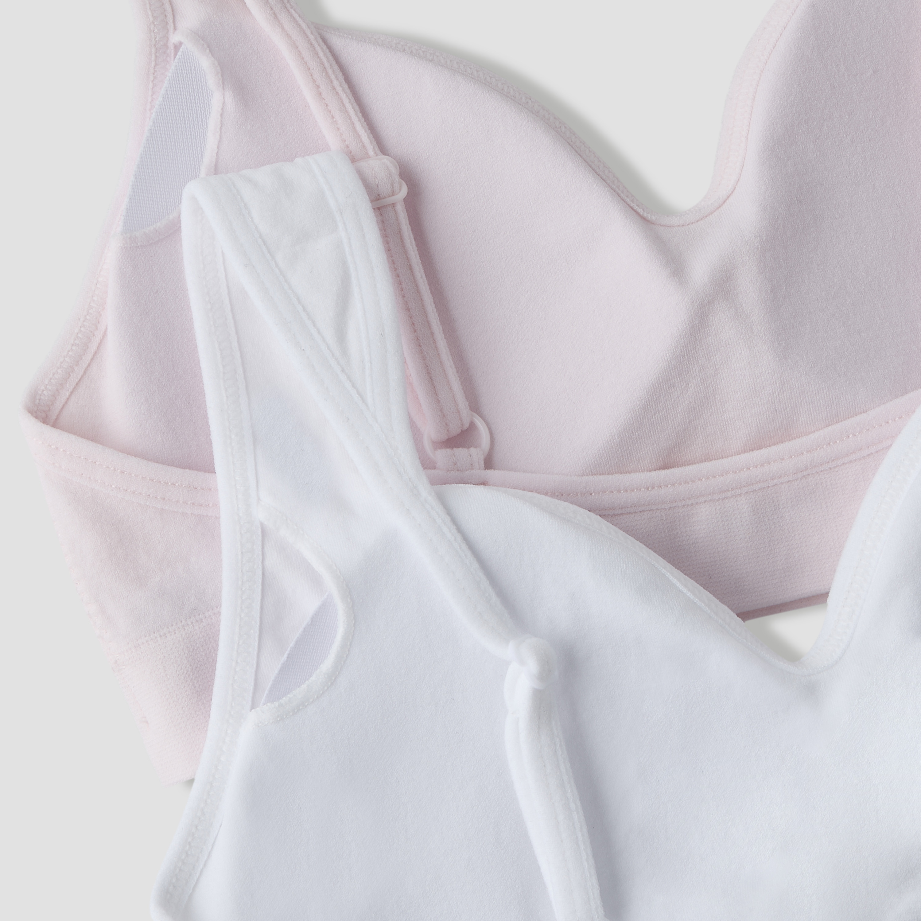 طقم من 2 - صدرية رياضية قطن بحمالات قابلة للتعديل من جونيورز-girls-clothing-innerwear-bras-image-7