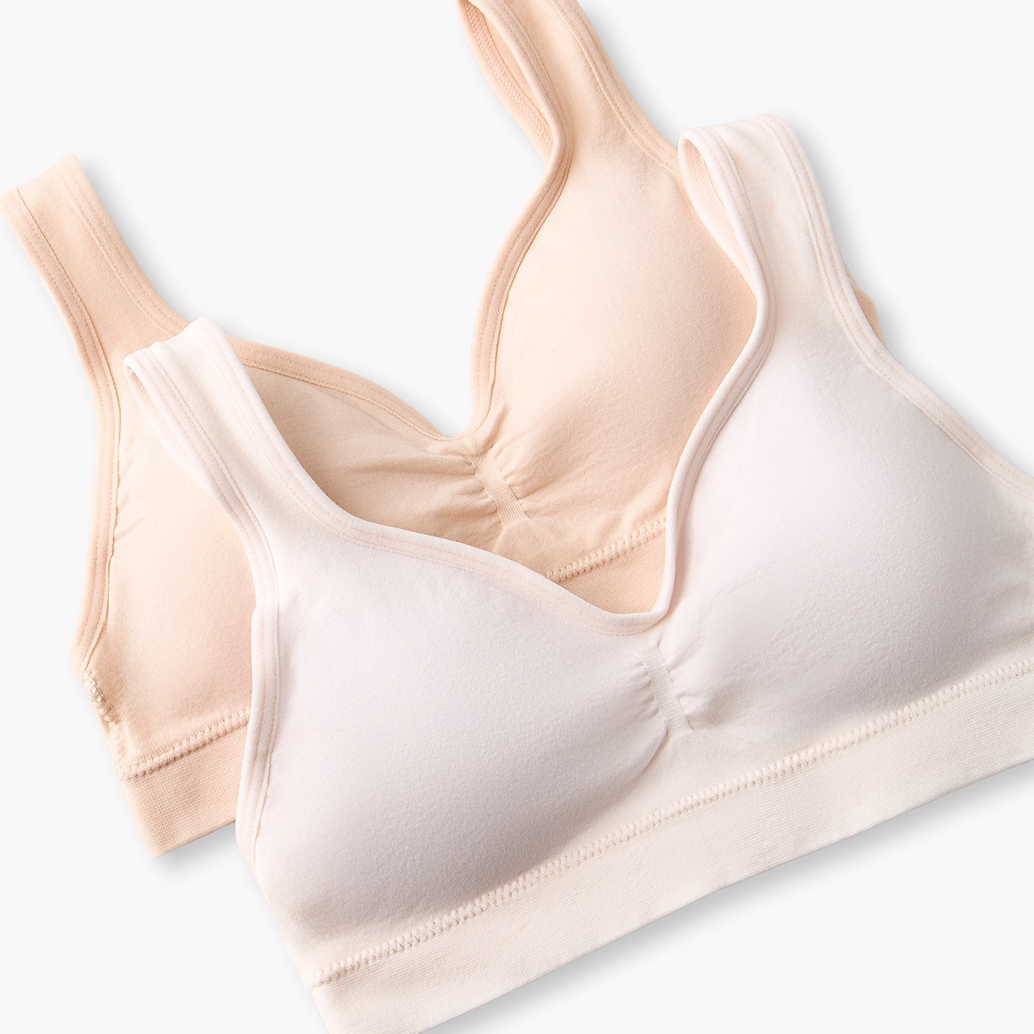 طقم صدريات تدريب قطن مع حشوات قابلة للإزالة قطعتين من جونيورز-girls-clothing-innerwear-bras-image-6