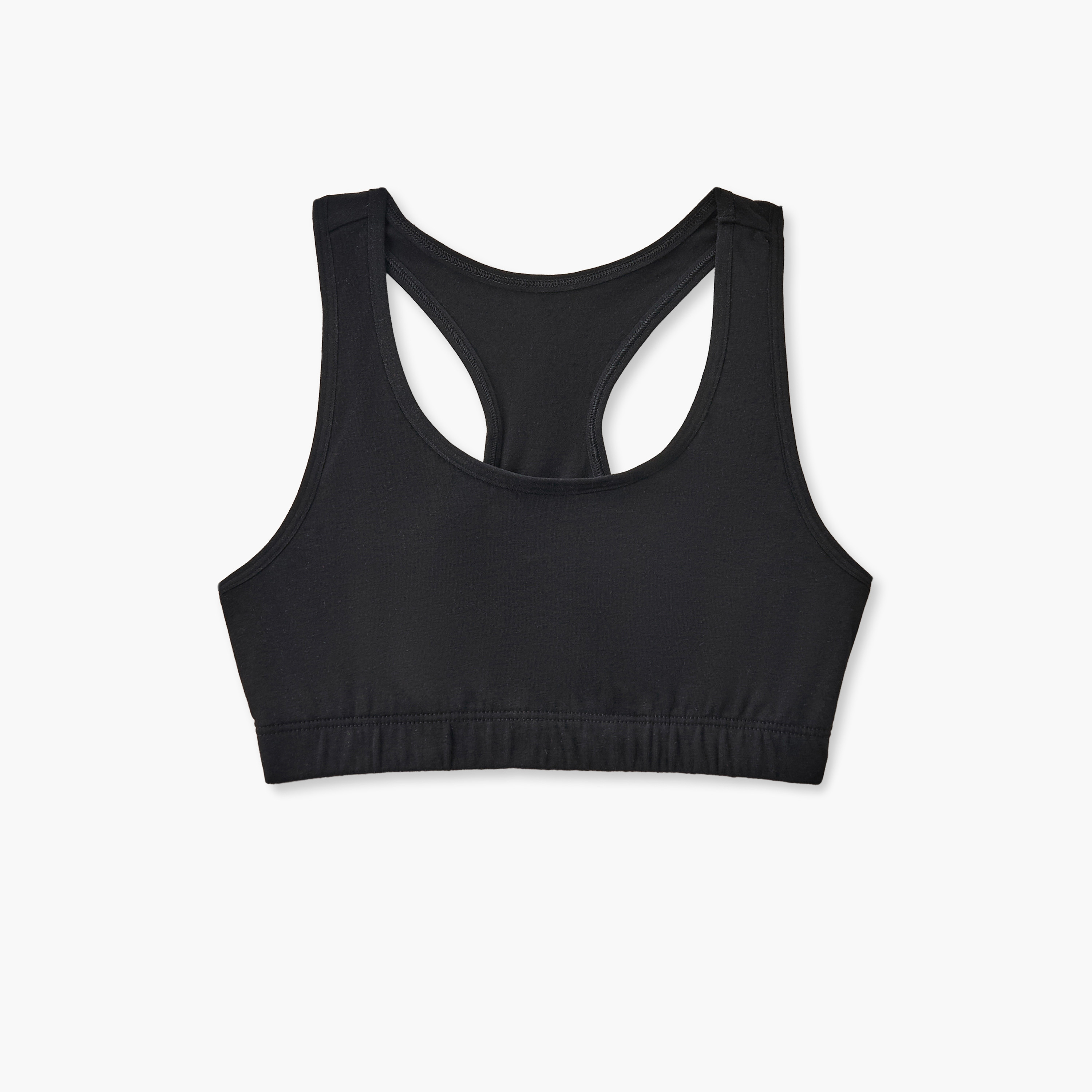 طقم صدريات رياضية قطن بظهر ريسر قطعتين من جونيورز-girls-clothing-innerwear-bras-image-3