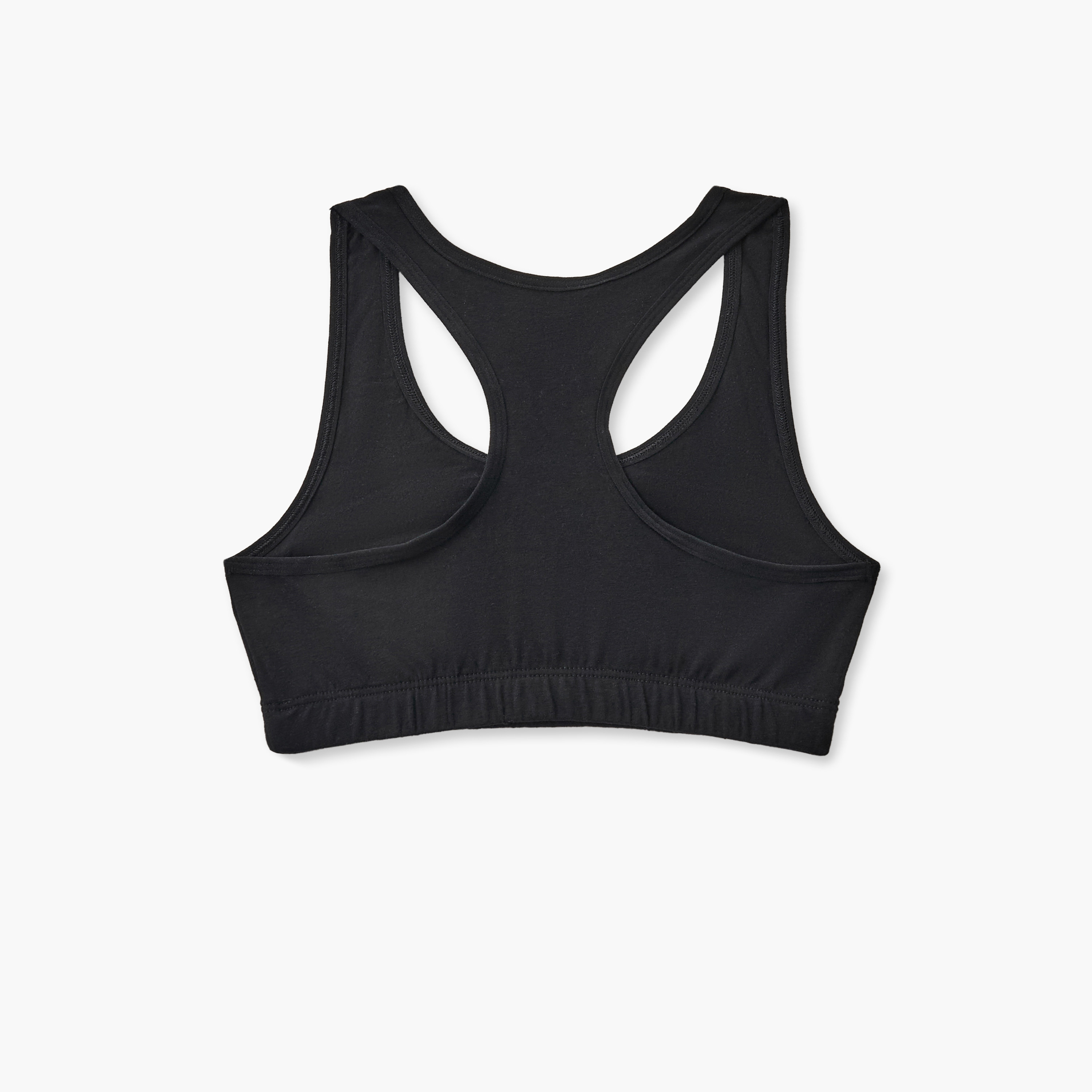 طقم صدريات رياضية قطن بظهر ريسر قطعتين من جونيورز-girls-clothing-innerwear-bras-image-4