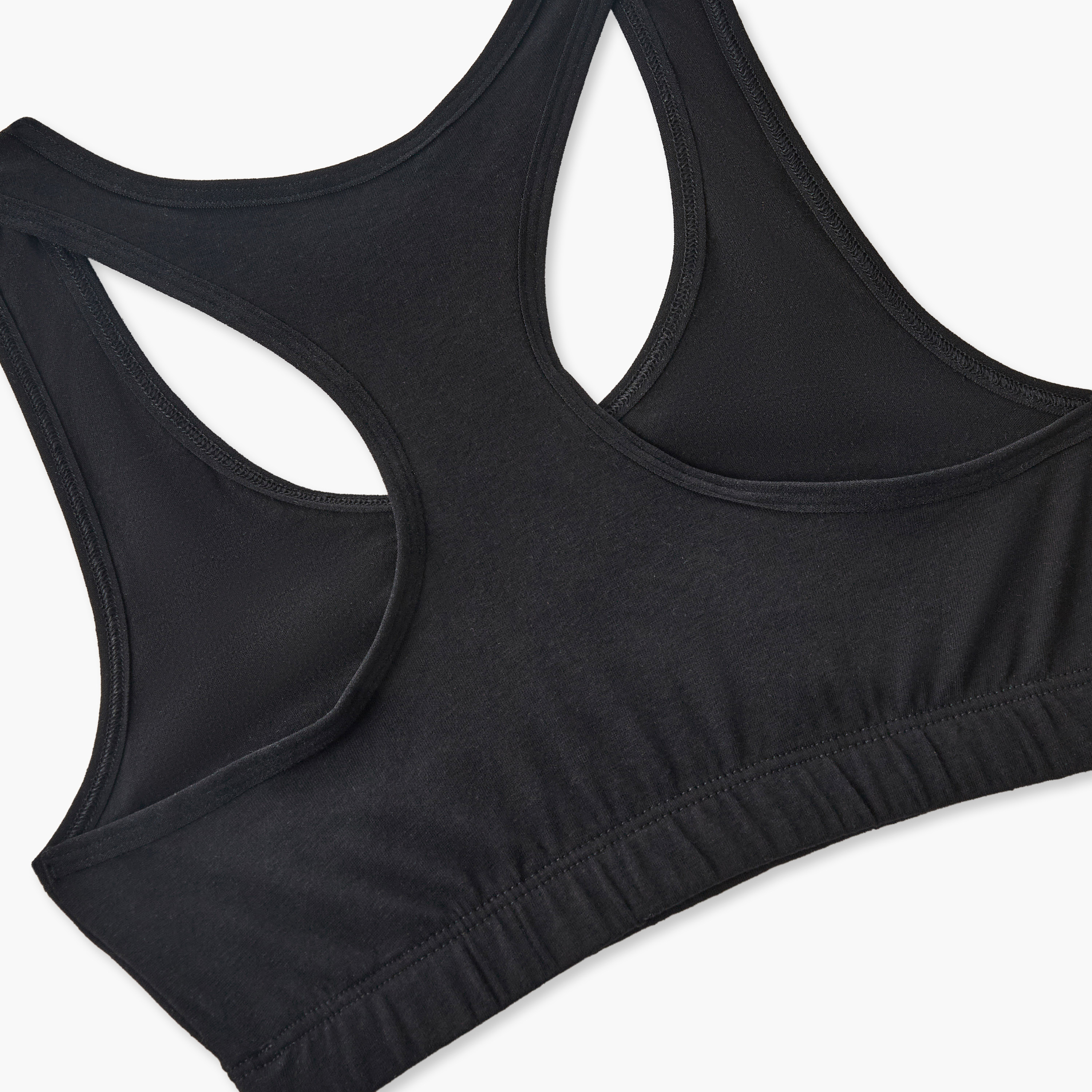 طقم صدريات رياضية قطن بظهر ريسر قطعتين من جونيورز-girls-clothing-innerwear-bras-image-6