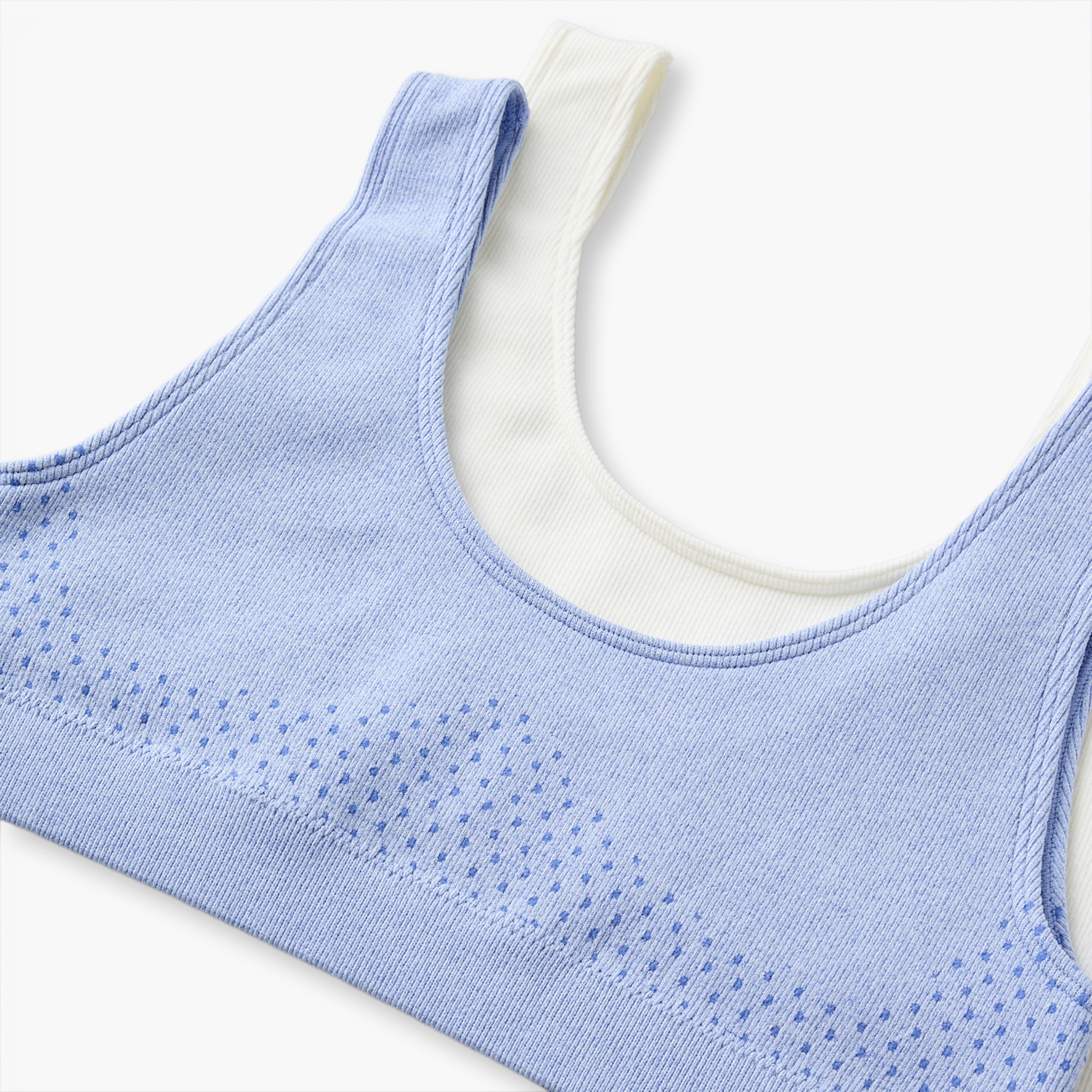 Pack of 2 Juniors Cotton Trainer Bra with Textured Design-girls-clothing-innerwear-bras-image-7