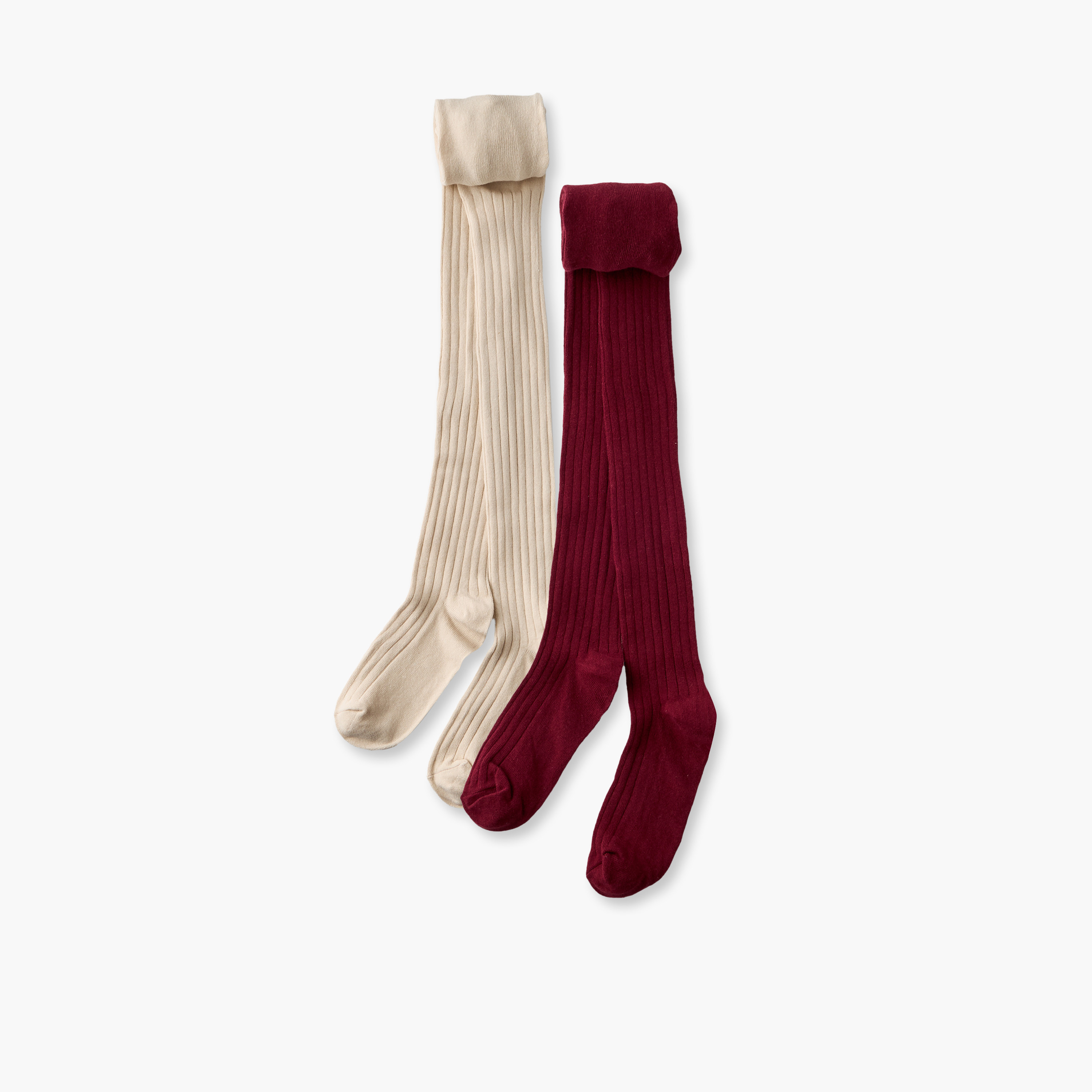 Pack of 2 Juniors Girls Tights Ribbed Texture-girls-accessories-socks-image-2