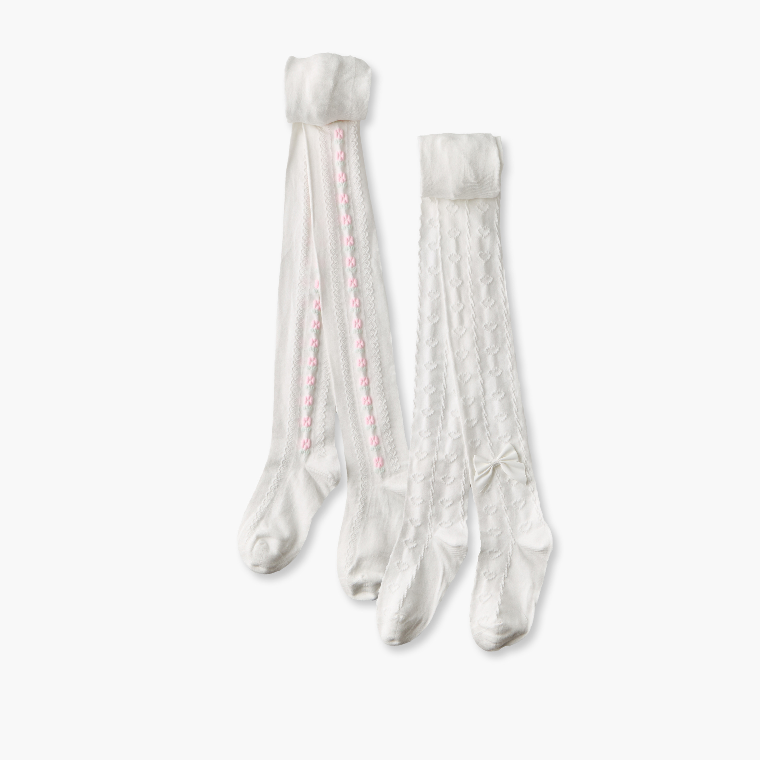سراويل تحتانية بزينة فيونكة للبنات من جونيورز - عبوة من قطعتين-girls-accessories-socks-image-2