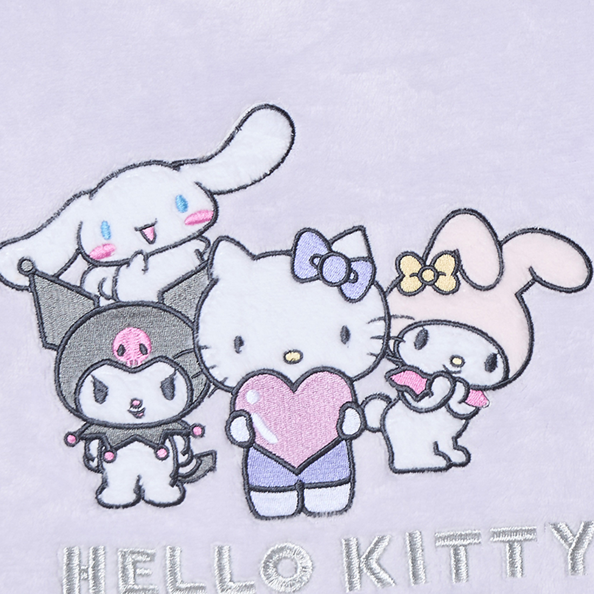 Sanrio Crew Neck Long Sleeves Pyjama Set with Hello Kitty and Friends Embroidery-girls-clothing-nightwear-image-6