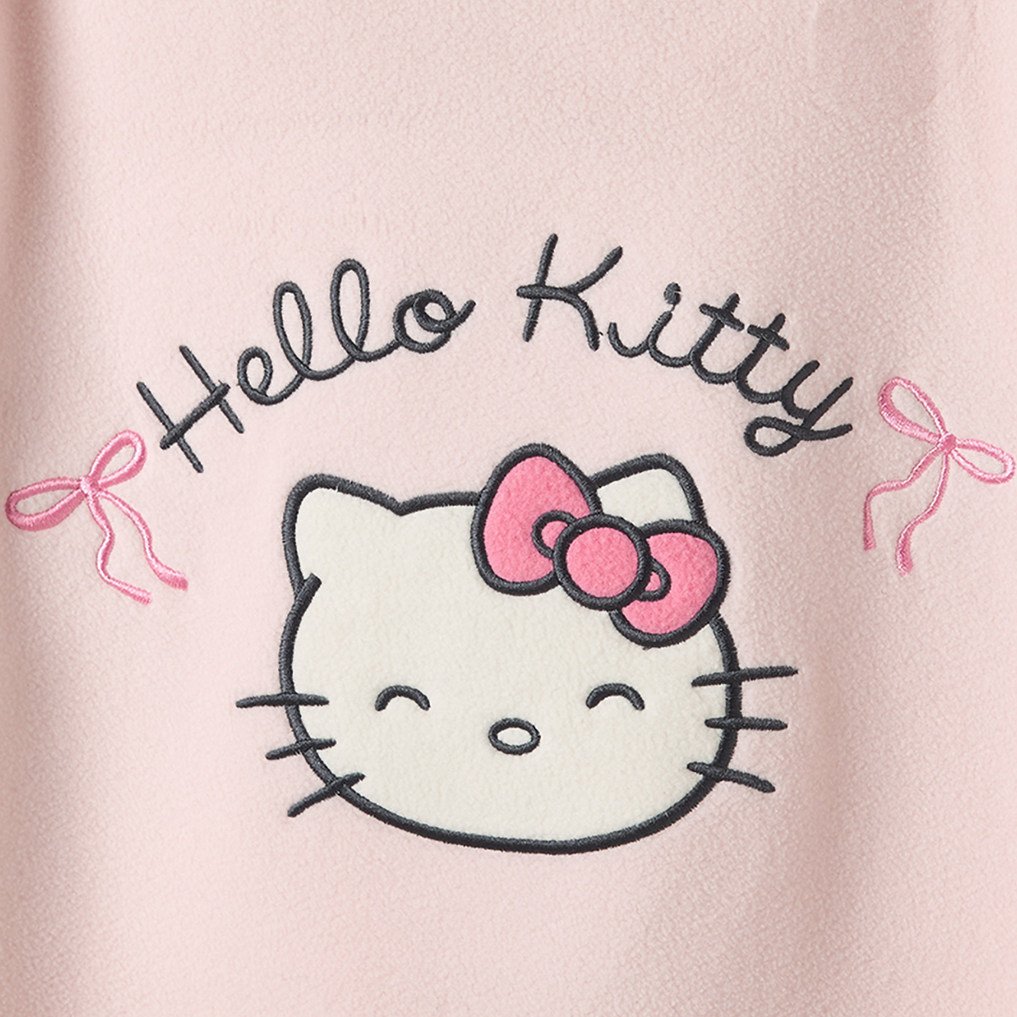 Sanrio Crew Neck Long Sleeves Pyjama Set with Hello Kitty Print-girls-clothing-nightwear-image-5