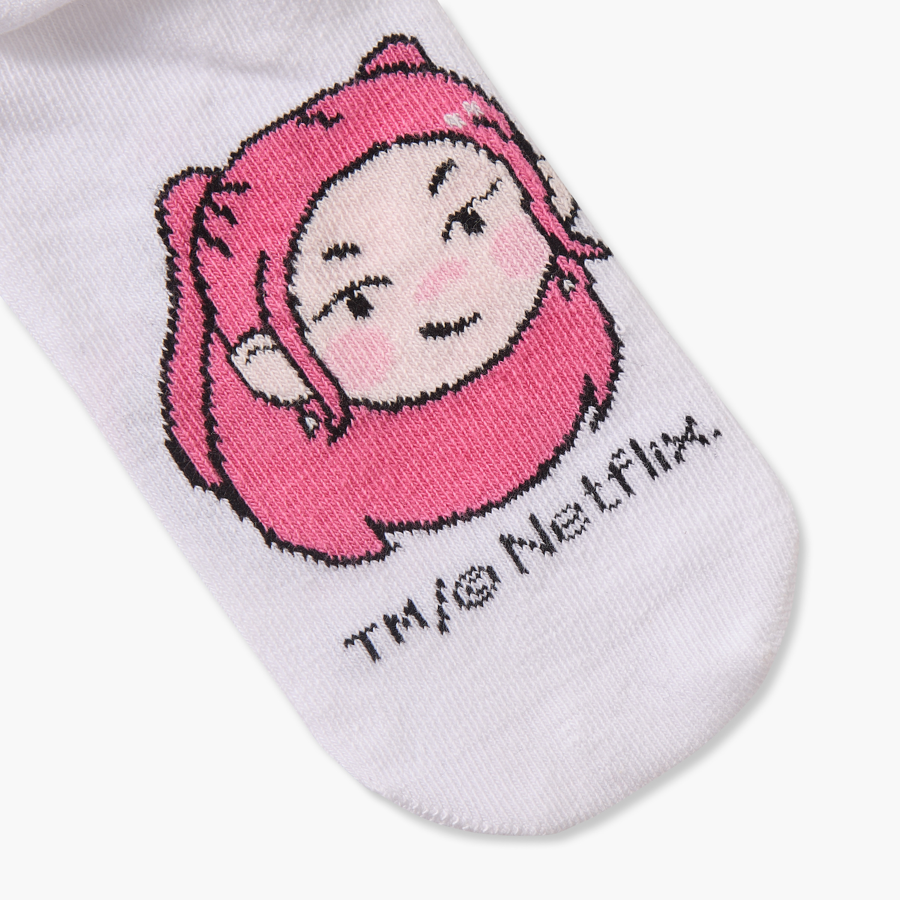 Pack of 3 Netflix Girls Socks with K-Pop Demon Hunter Print-girls-accessories-socks-image-8
