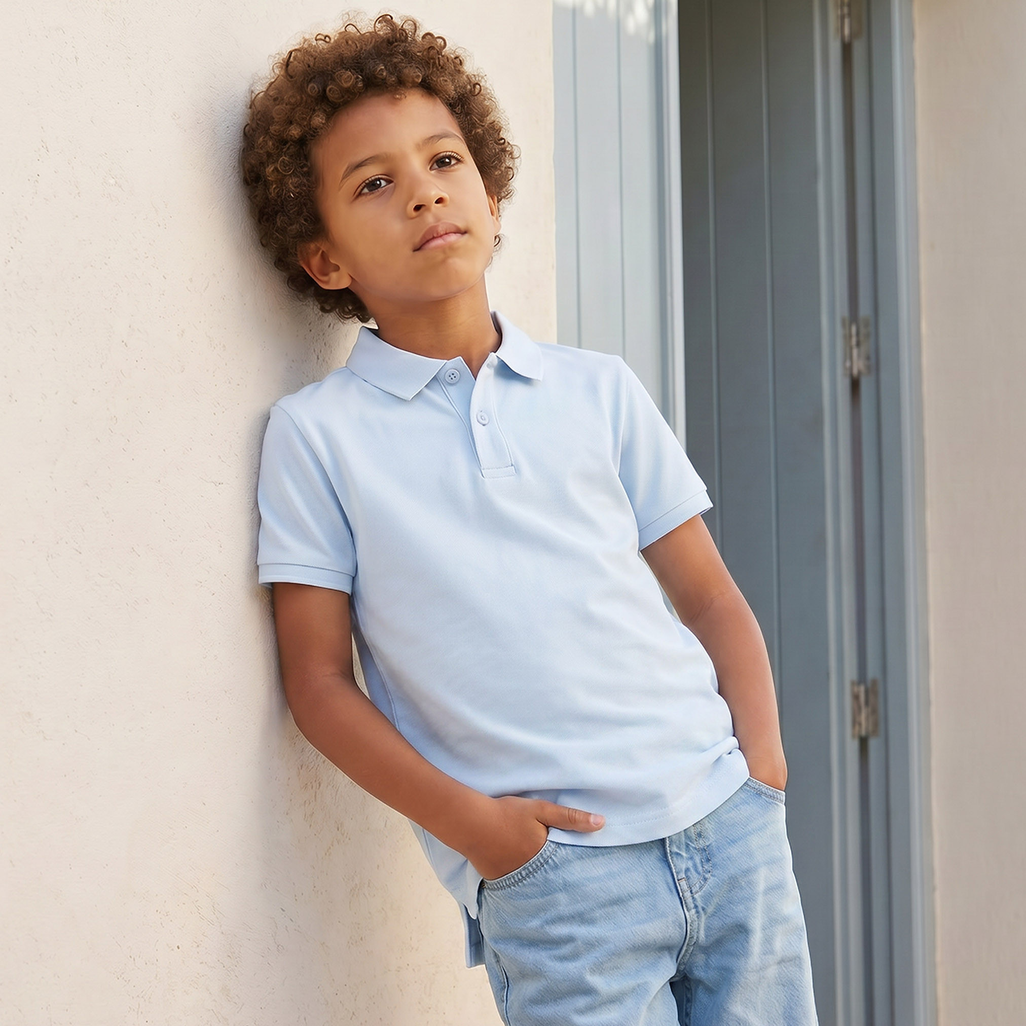 تيشيرت بياقة وأكمام قصيرة من جونيورز-boys-clothing-tshirtsandpolos-image-1