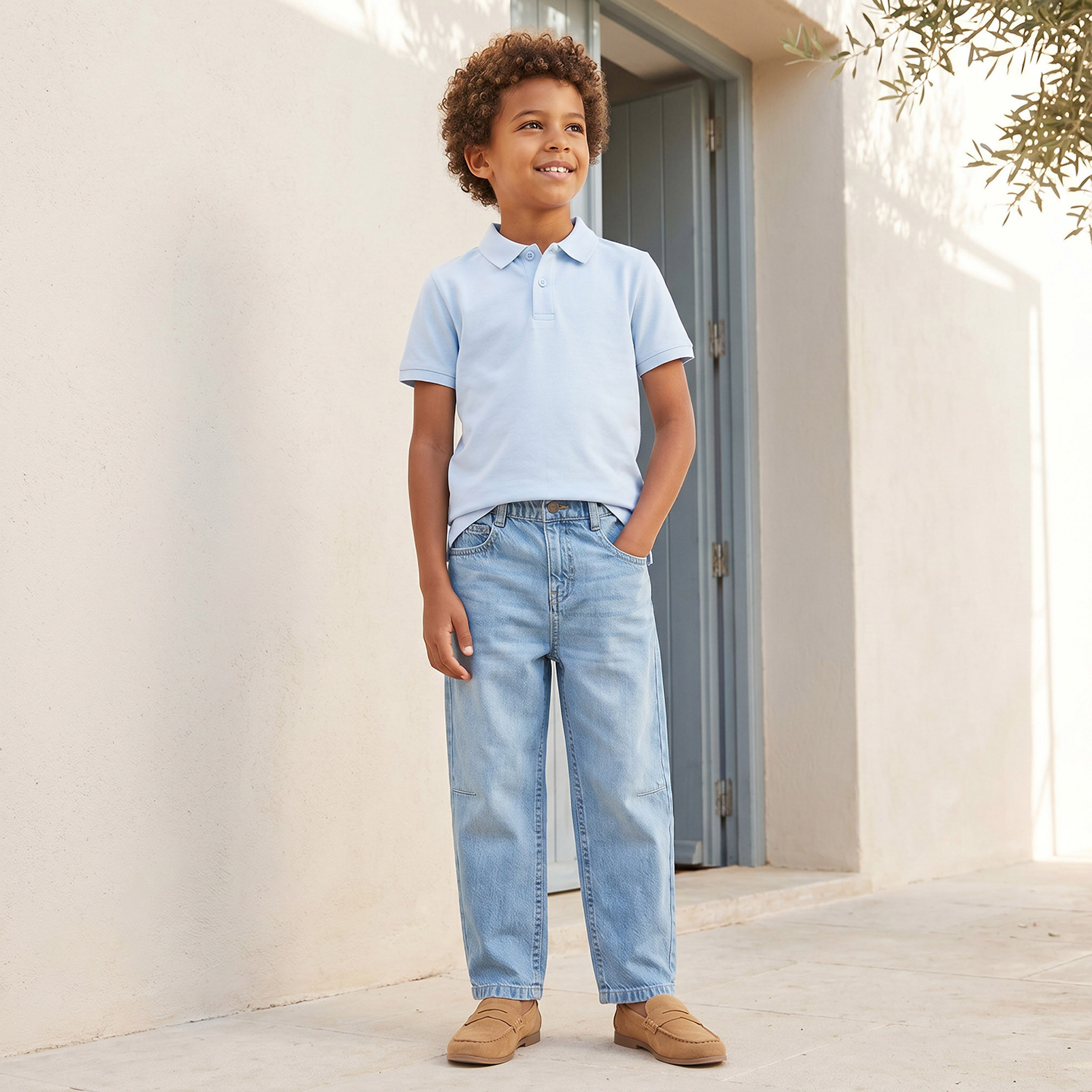 تيشيرت بياقة وأكمام قصيرة من جونيورز-boys-clothing-tshirtsandpolos-image-2