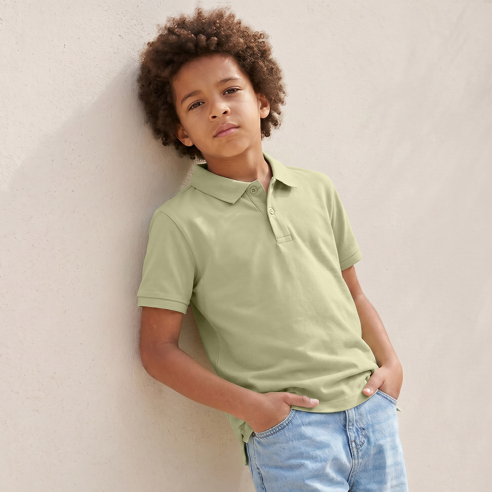 Juniors Collared Short Sleeves T-shirt-boys-clothing-tshirtsandpolos-image-1