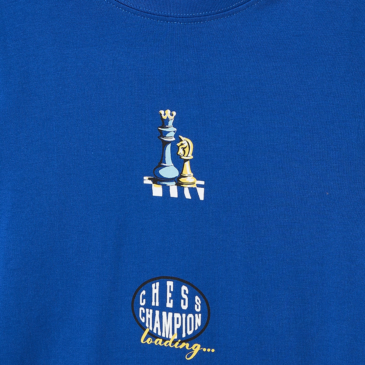 Juniors Crew Neck Short Sleeves T-shirt with Chess Print-boys-clothing-tshirtsandpolos-image-4