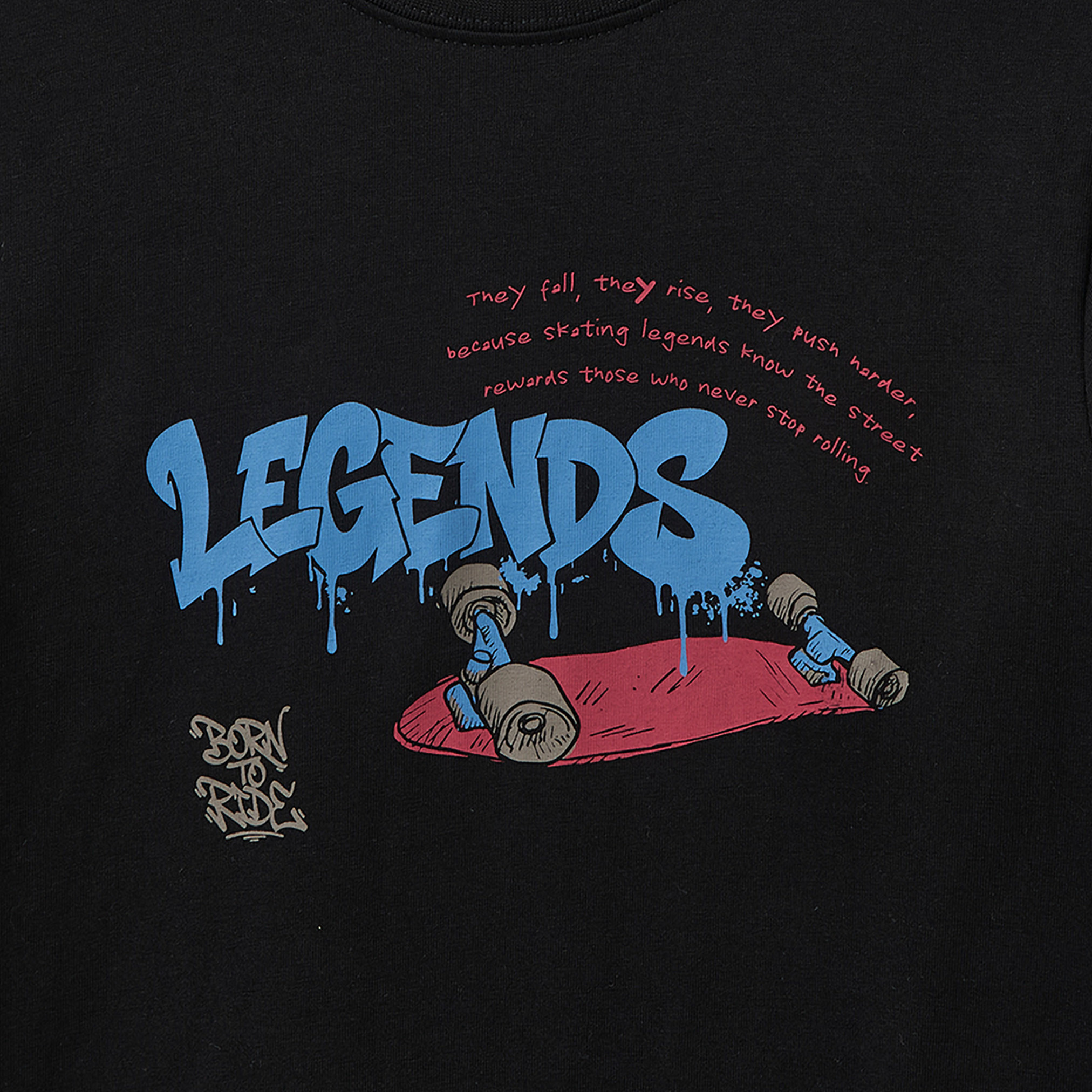 Juniors Crew Neck Short Sleeves T-shirt with Graphic Print-boys-clothing-tshirtsandpolos-image-4