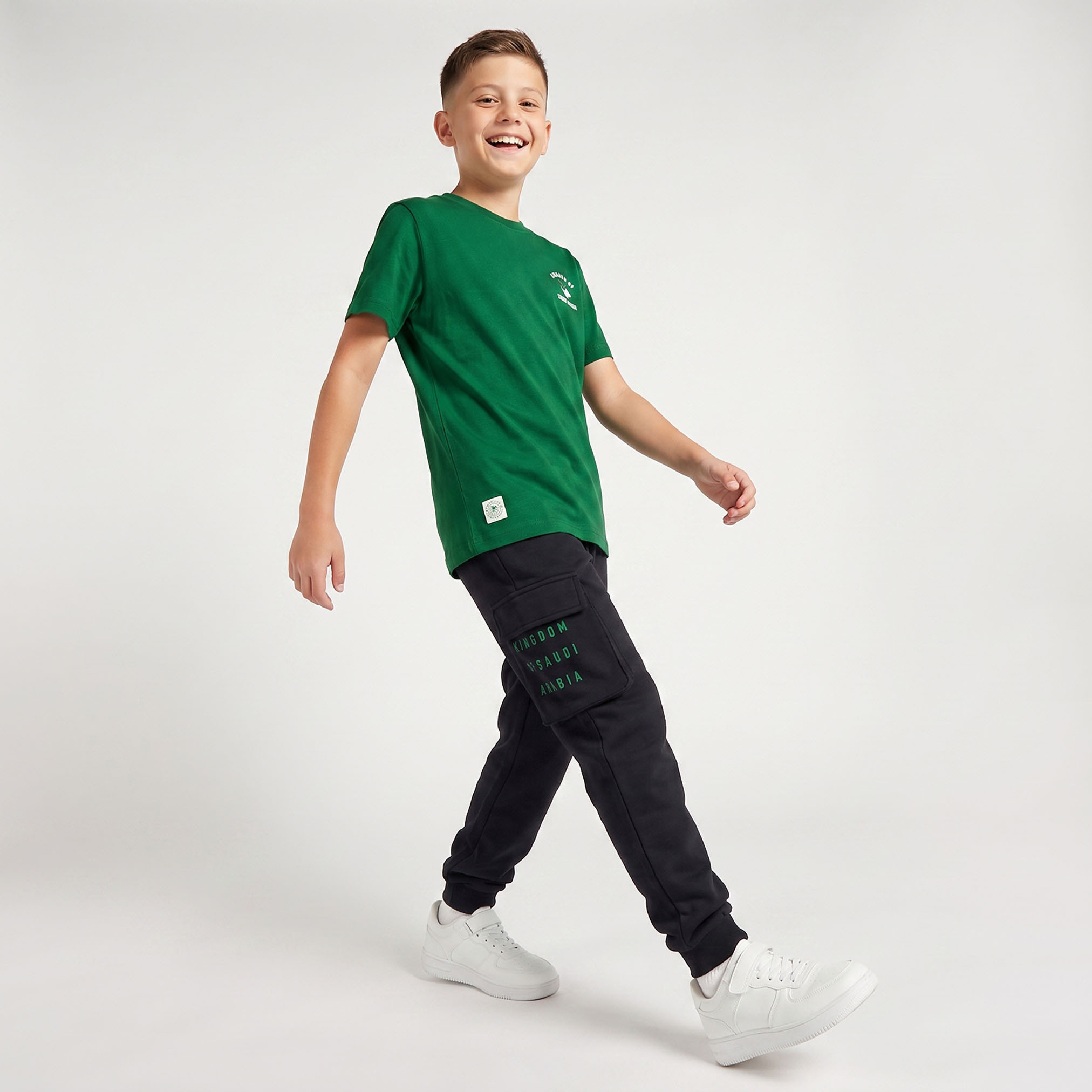 Juniors Crew Neck Short Sleeves T-shirt with Typography Print-boys-clothing-tshirtsandpolos-image-5