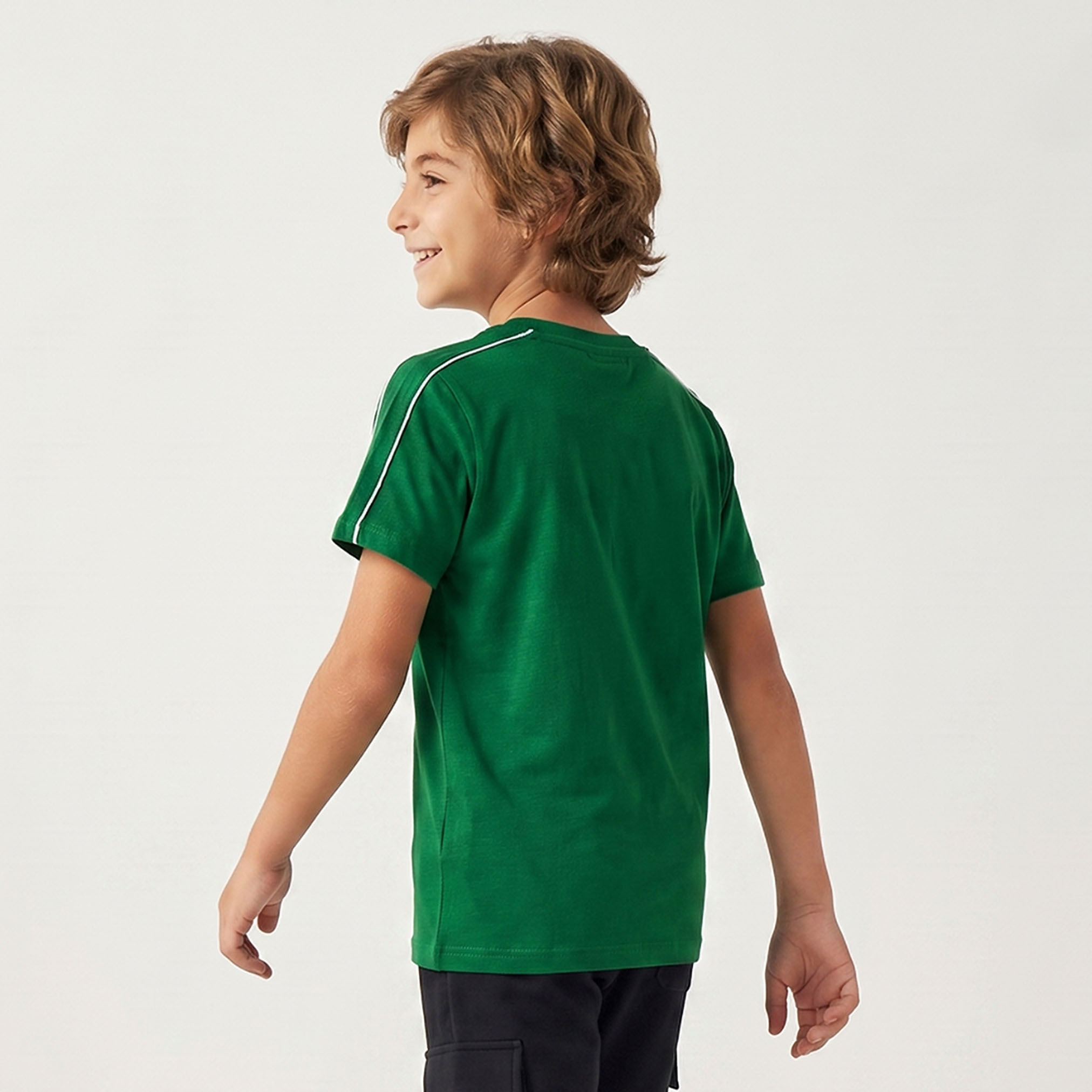 Juniors Crew Neck Short Sleeves T-shirt with KSA National Day Print-boys-clothing-tshirtsandpolos-image-2