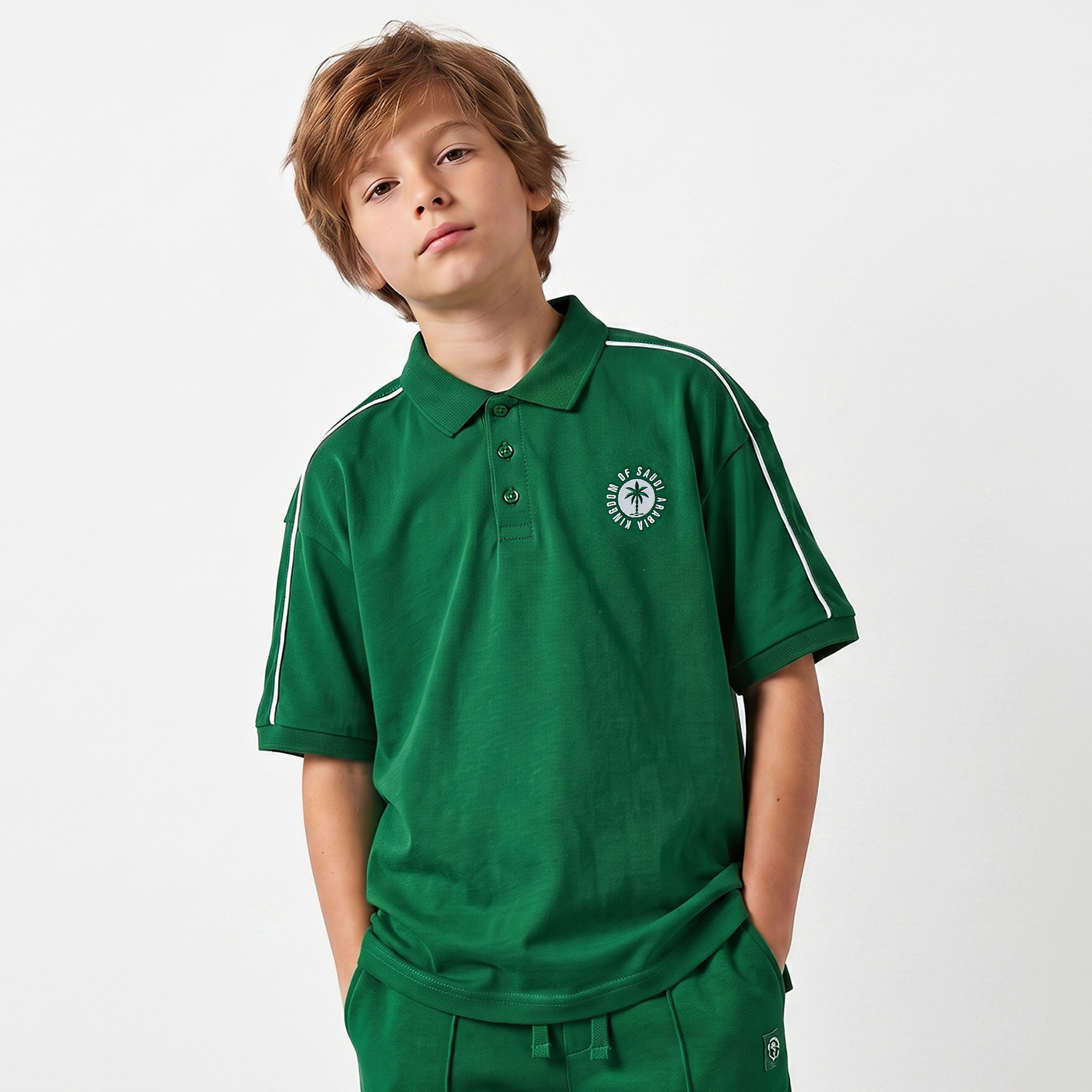تيشيرت بياقة بولو وطبعات وأكمام قصيرة من جونيورز-boys-clothing-tshirtsandpolos-image-1