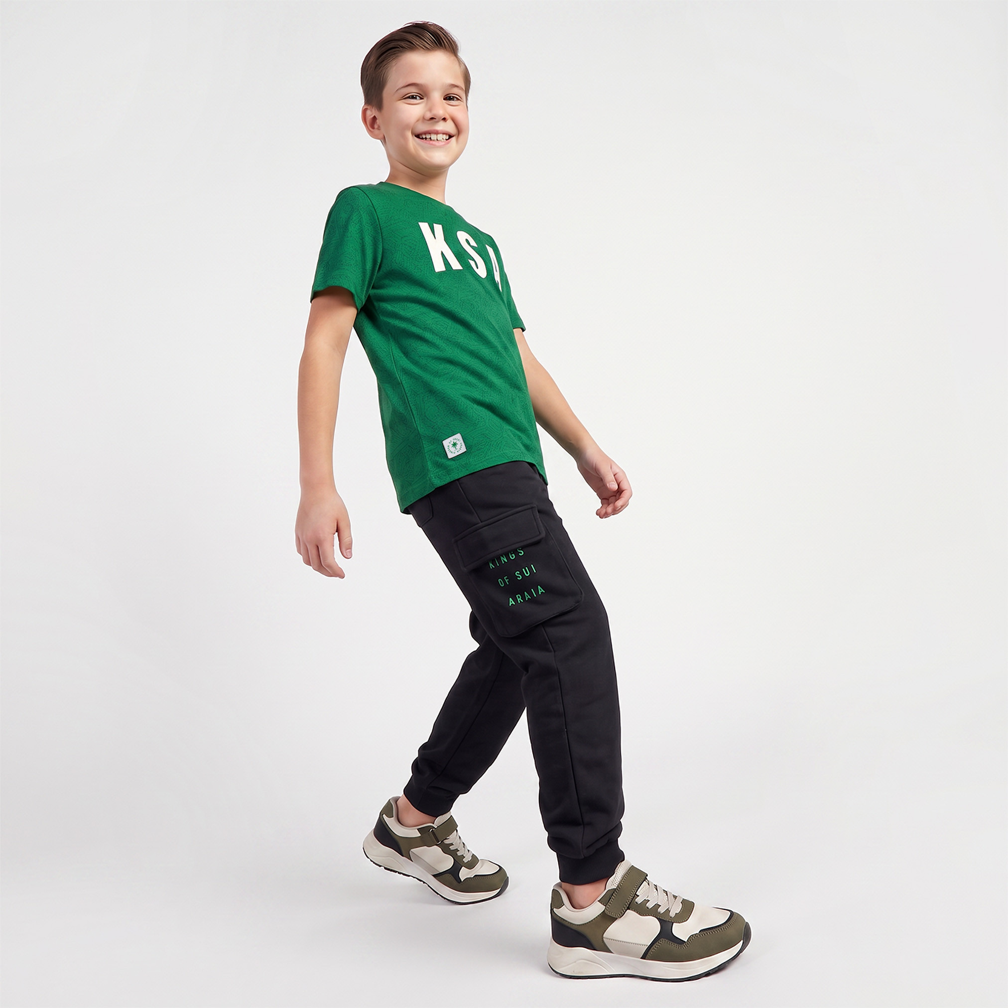 Juniors Crew Neck Short Sleeves T-shirt with Typography Print-boys-clothing-tshirtsandpolos-image-5