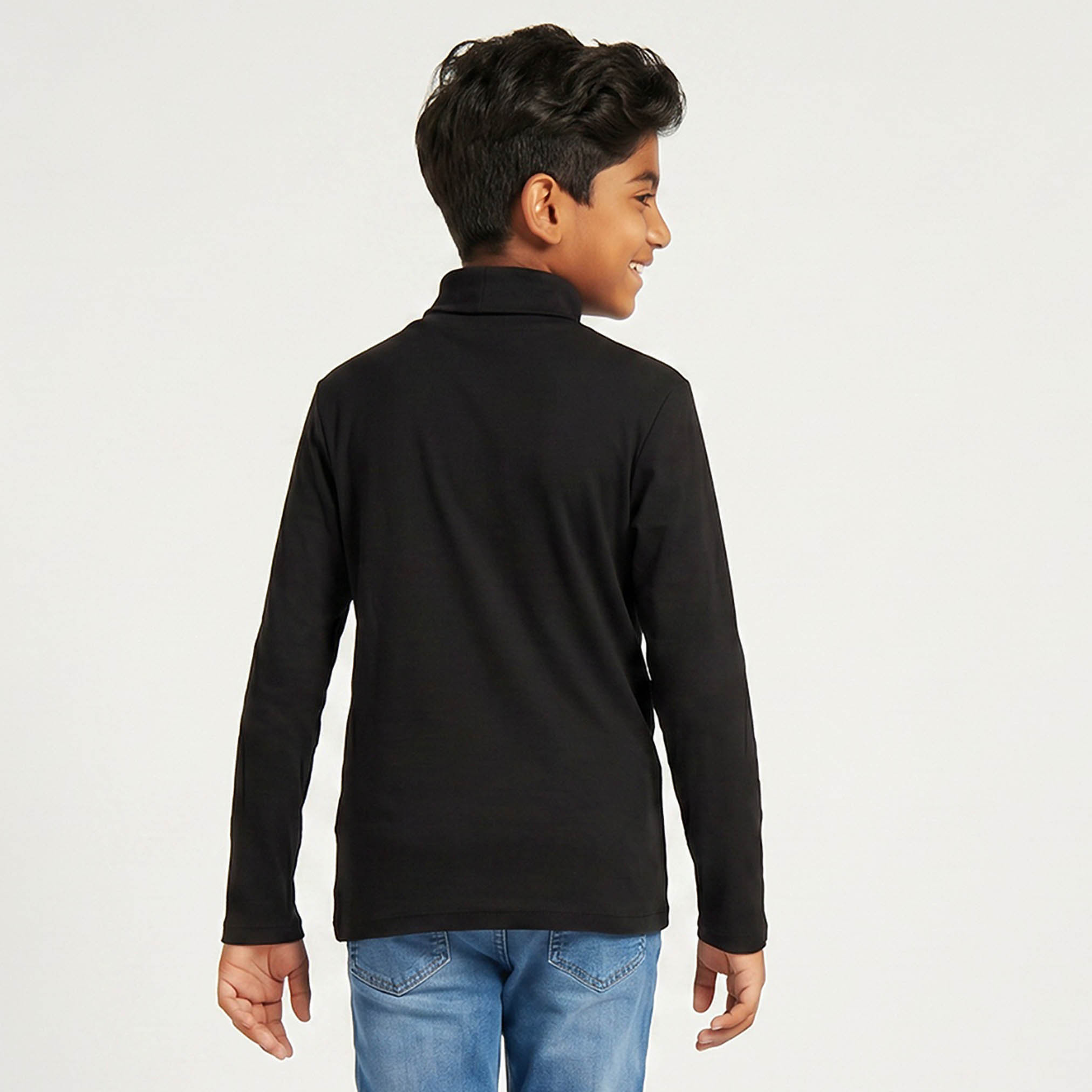 Juniors High Neck Long Sleeves T-shirt-boys-clothing-tshirtsandpolos-image-3