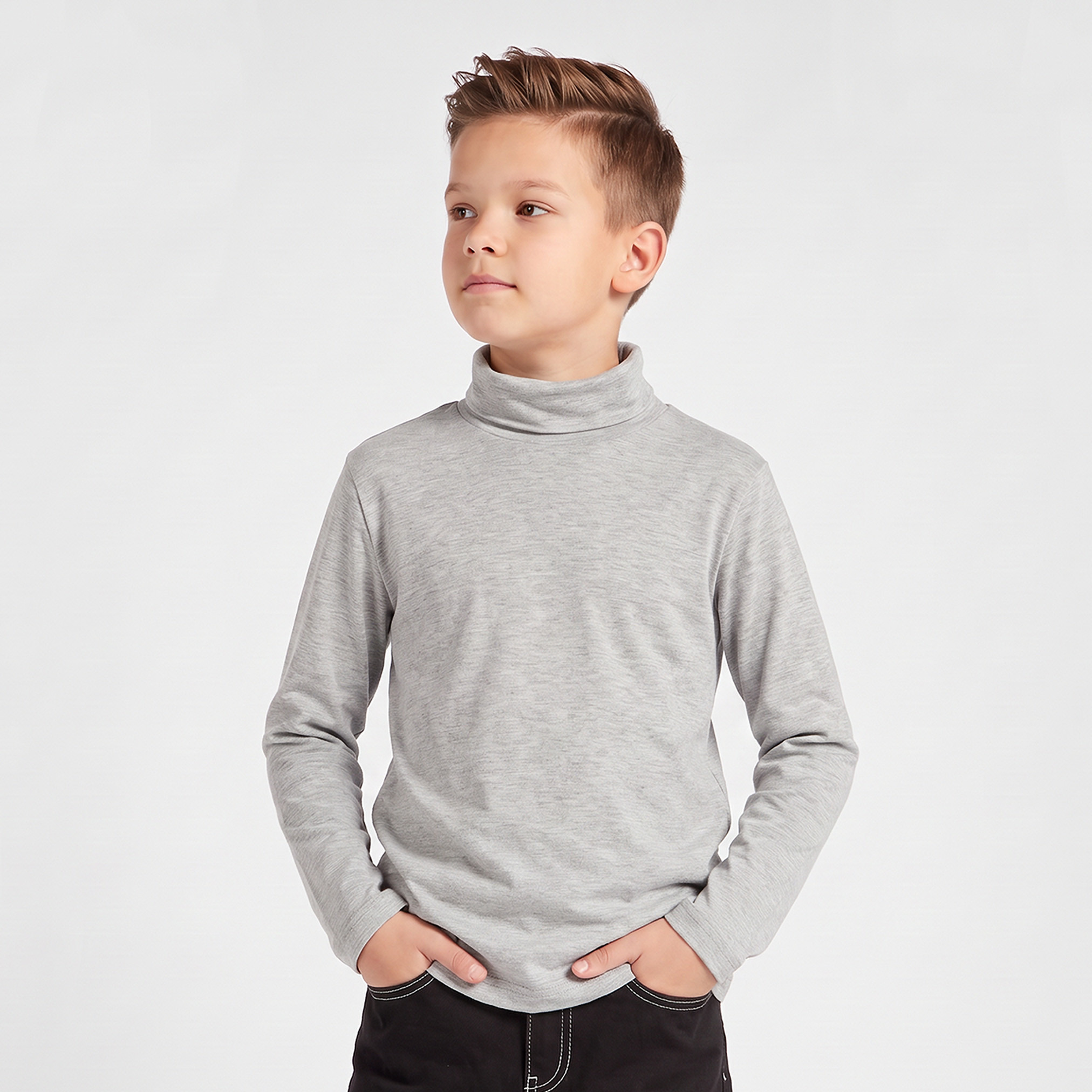 Juniors Turtleneck Long Sleeves T-shirt-boys-clothing-tshirtsandpolos-image-1