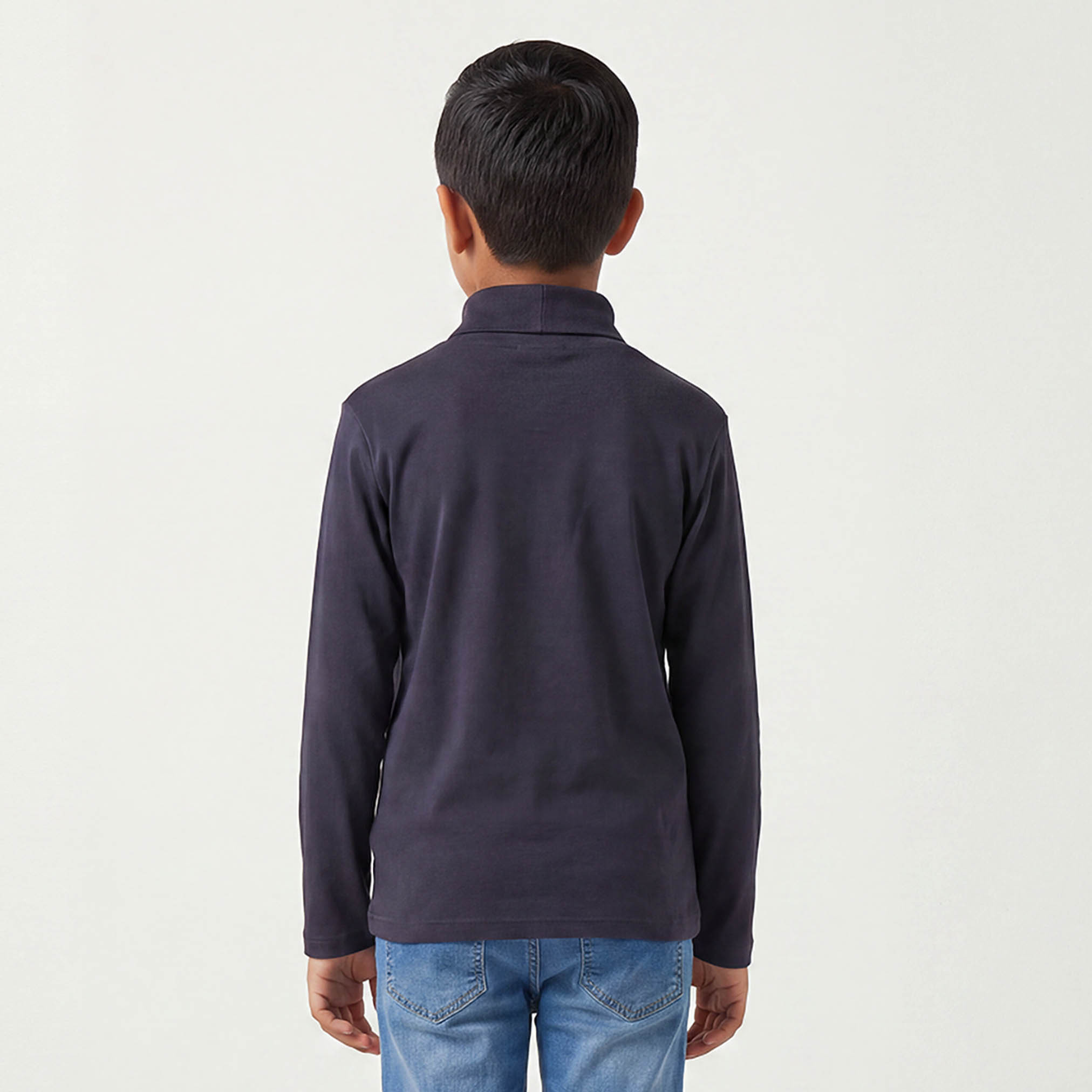Juniors High Neck Long Sleeves T-shirt-boys-clothing-tshirtsandpolos-image-3