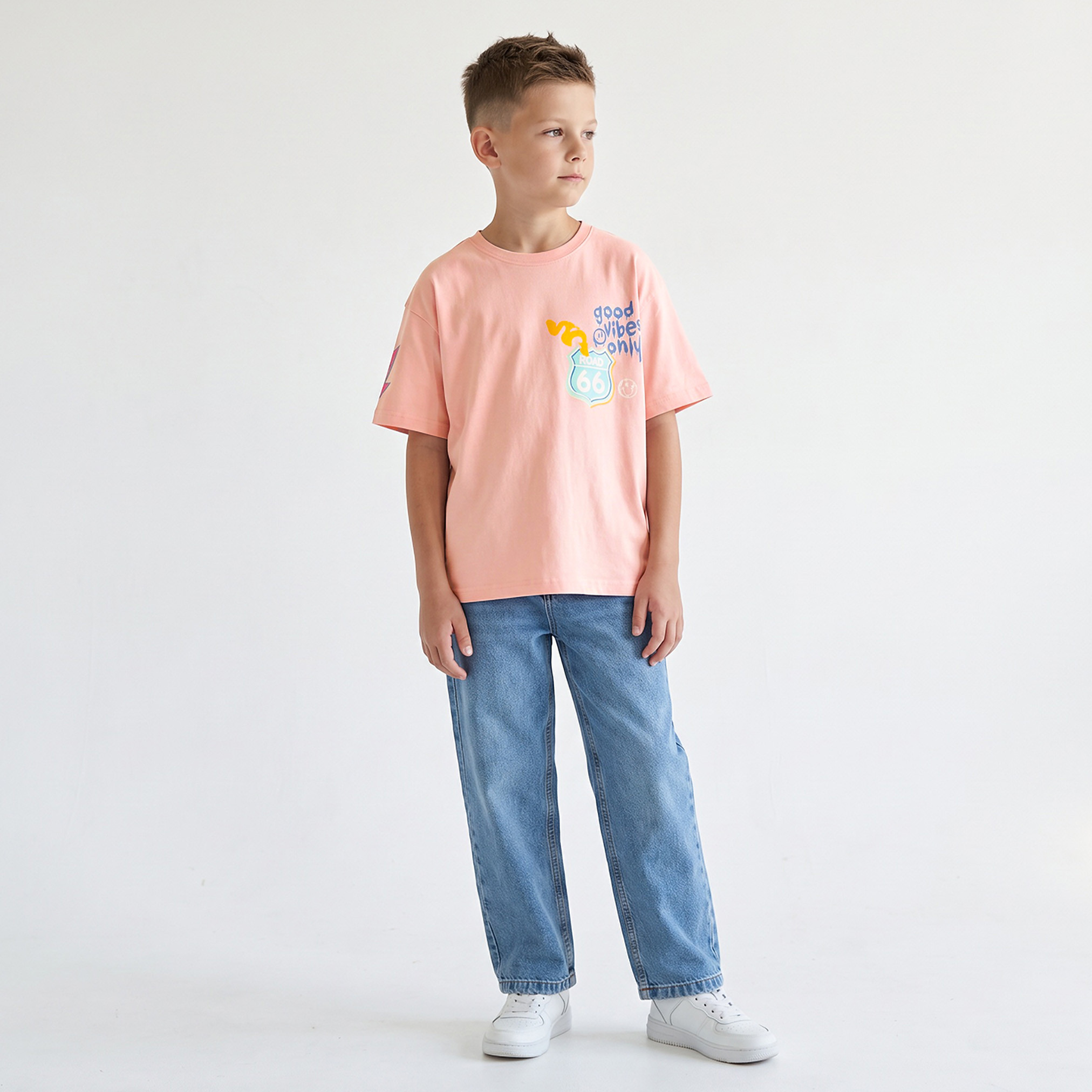 Juniors Crew Neck Short Sleeves T-shirt with Retro Print-boys-clothing-tshirtsandpolos-image-3