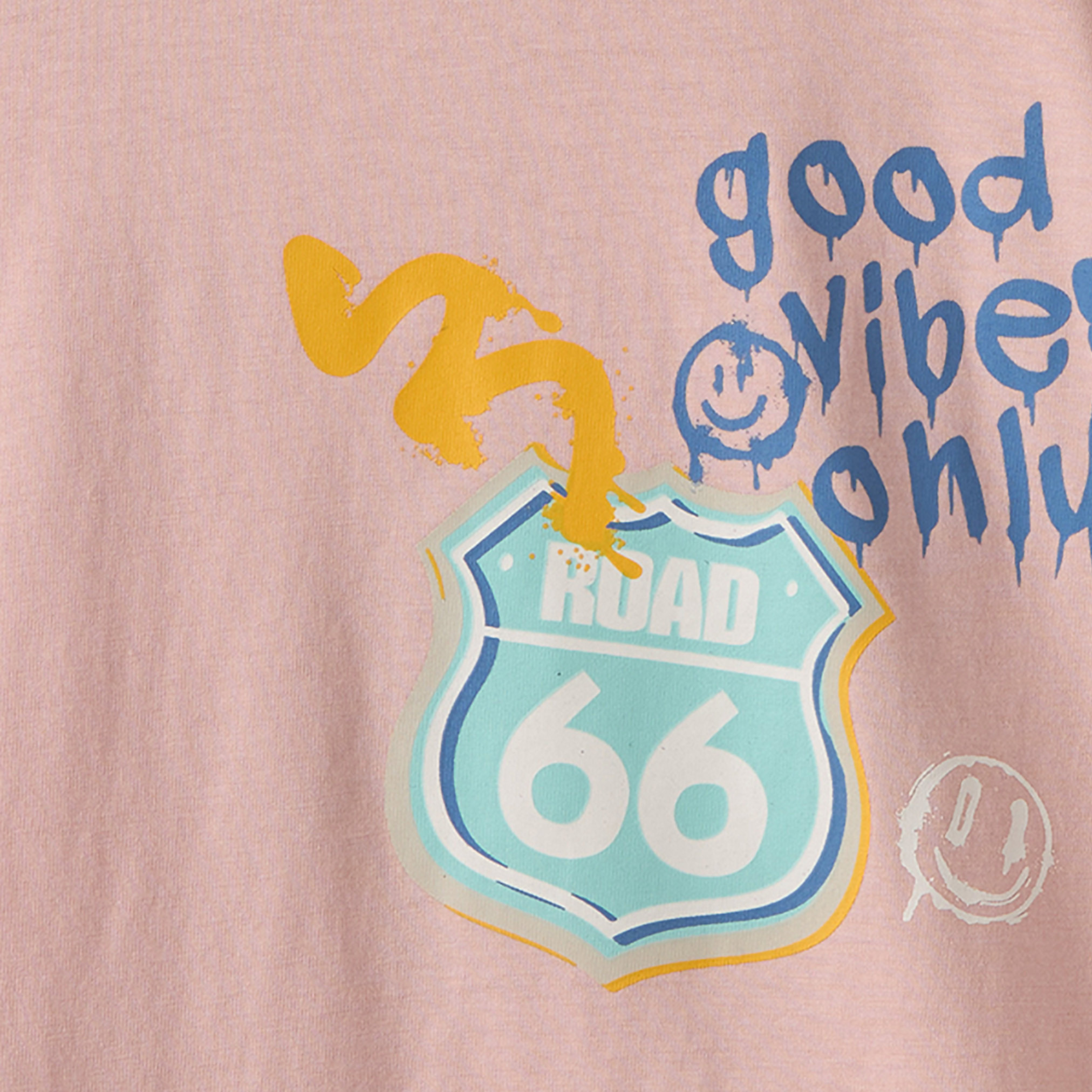 Juniors Crew Neck Short Sleeves T-shirt with Retro Print-boys-clothing-tshirtsandpolos-image-4