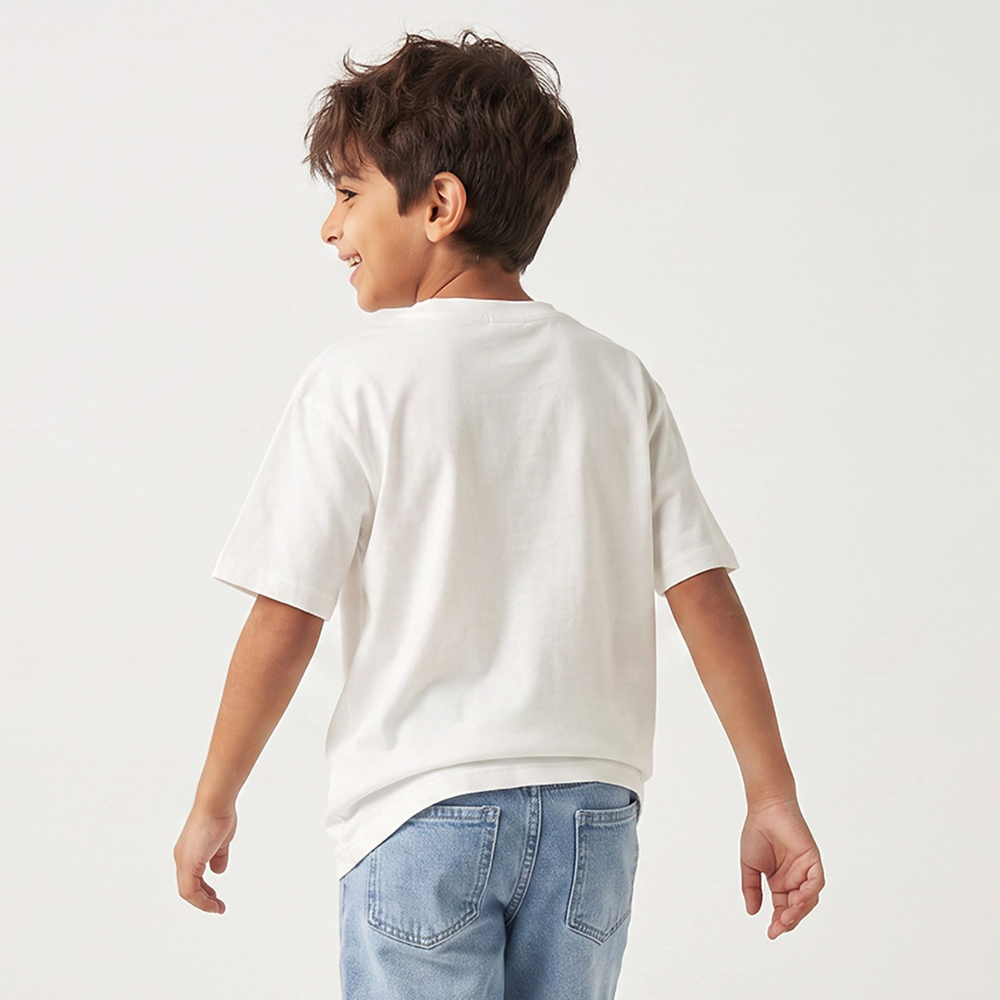 Juniors Crew Neck Short Sleeves T-shirt with Brazil Print-boys-clothing-tshirtsandpolos-image-2
