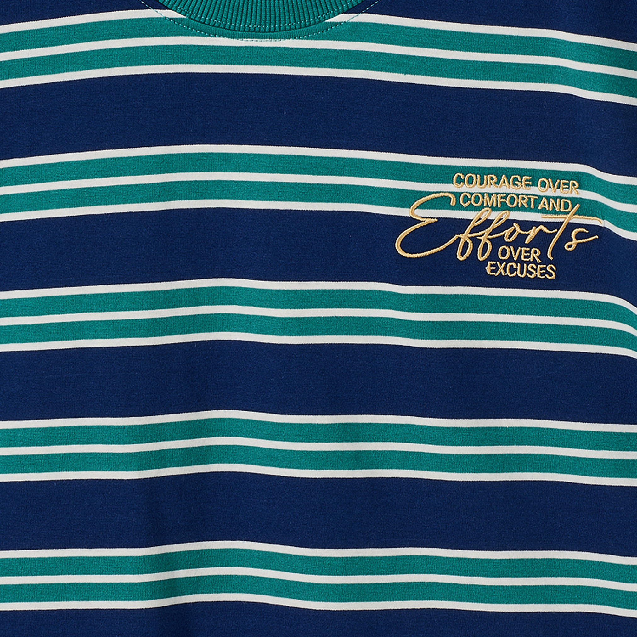 Juniors Crew Neck Short Sleeves T-shirt with Stripes-boys-clothing-tshirtsandpolos-image-4