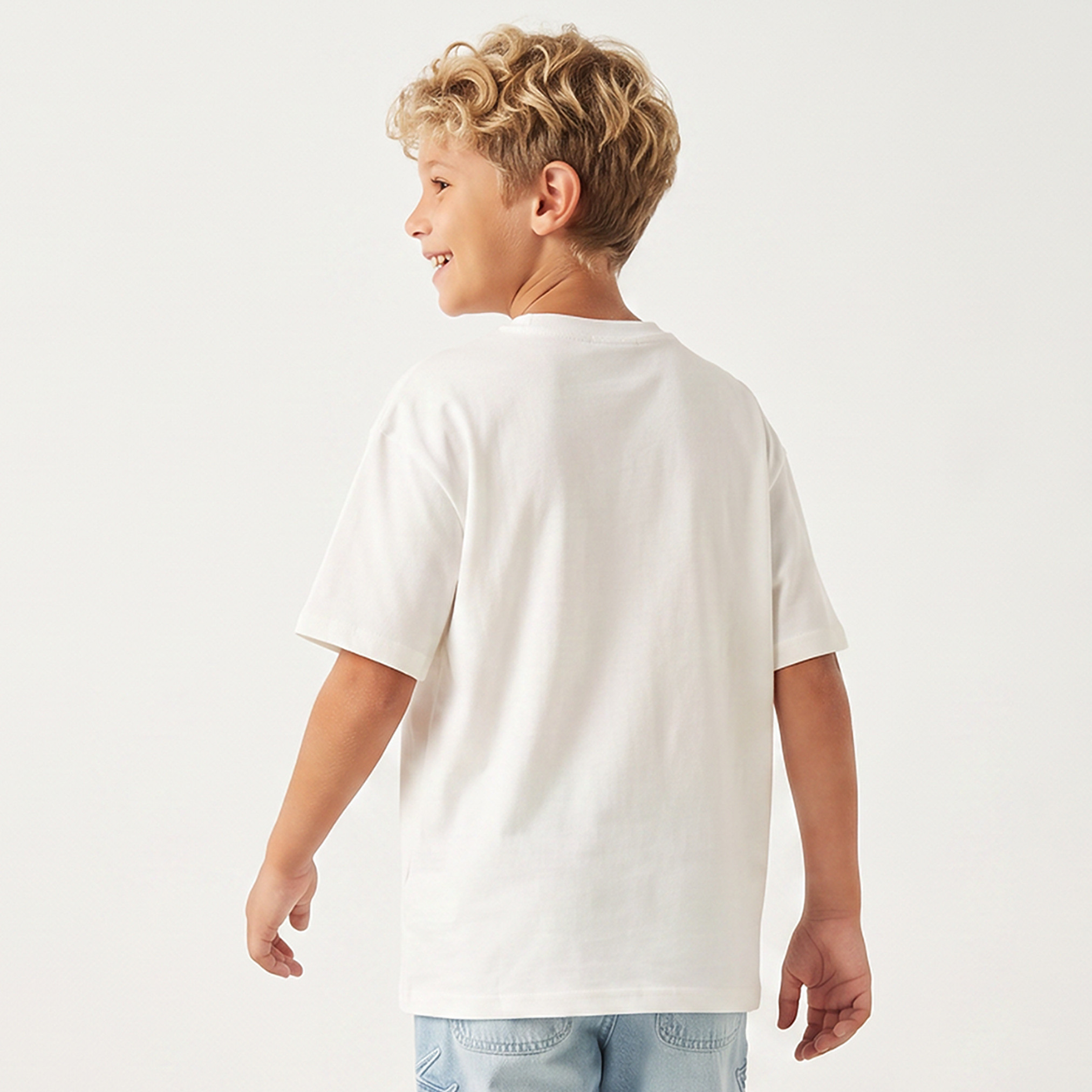 تيشيرت برقبة ضيقة وأكمام قصيرة وطبعات من جونيورز-boys-clothing-tshirtsandpolos-image-3