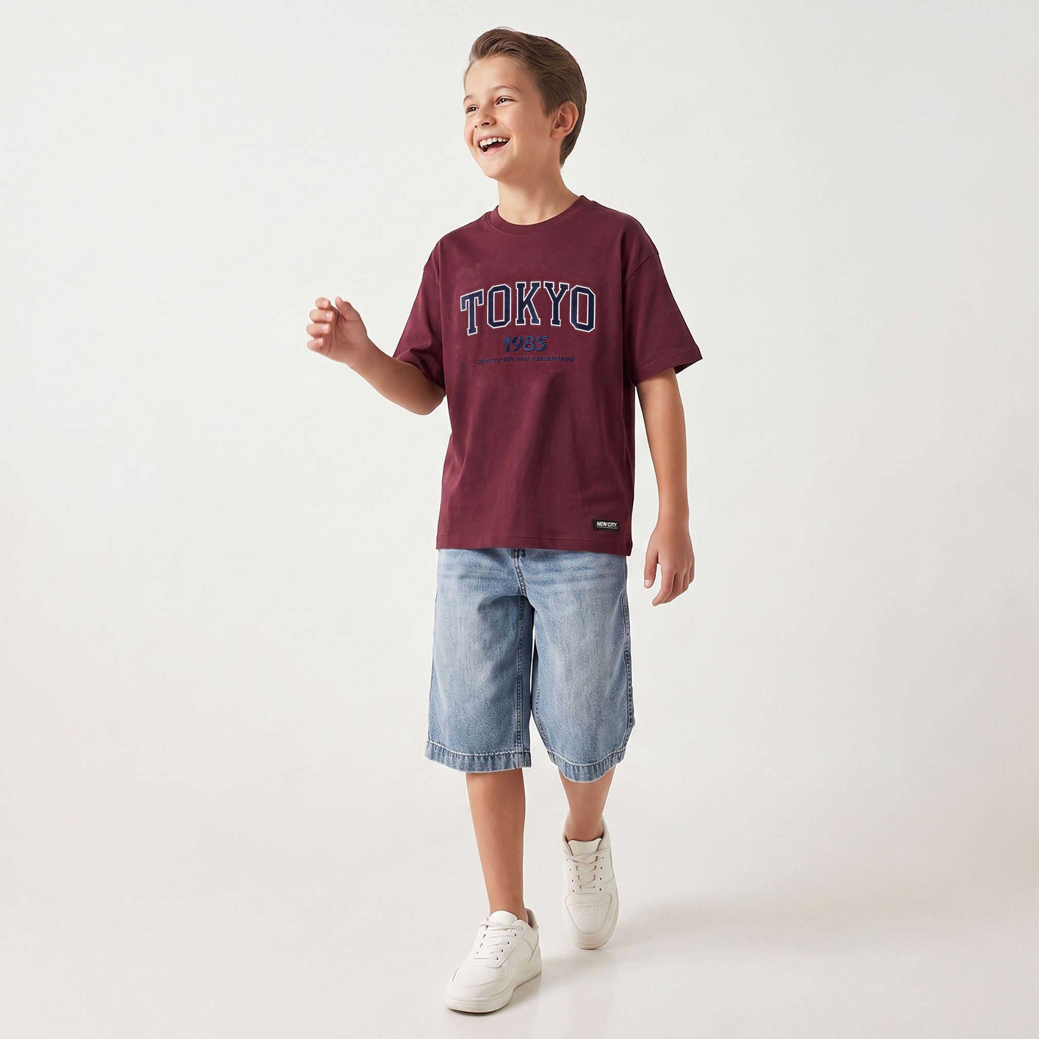 Juniors Crew Neck Short Sleeves T-shirt with Embroidery-boys-clothing-tshirtsandpolos-image-5