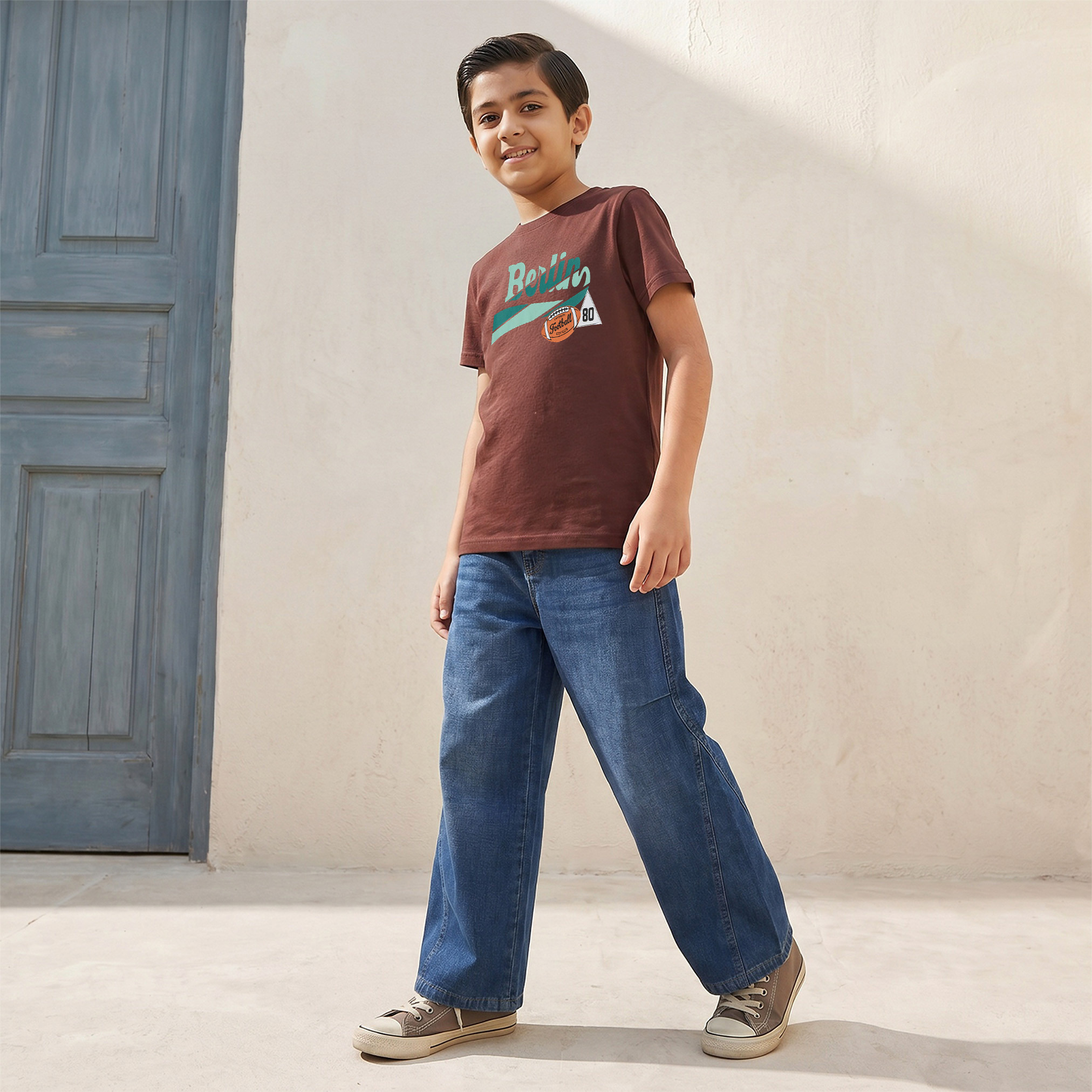 Juniors Crew Neck Short Sleeves T-shirt with Skateboard Print-boys-clothing-tshirtsandpolos-image-5