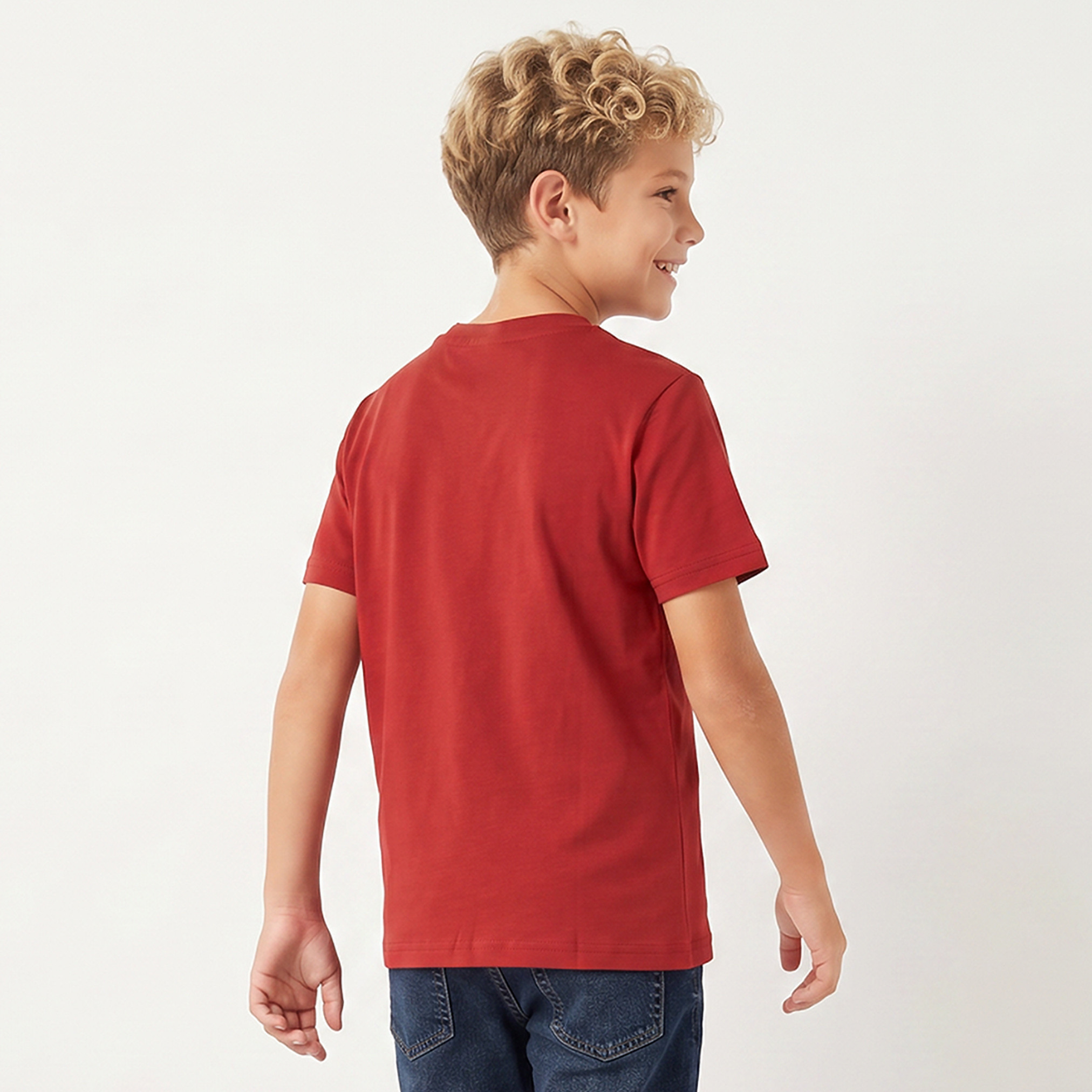 Juniors Crew Neck Short Sleeves T-shirt with Skateboard Print-boys-clothing-tshirtsandpolos-image-3