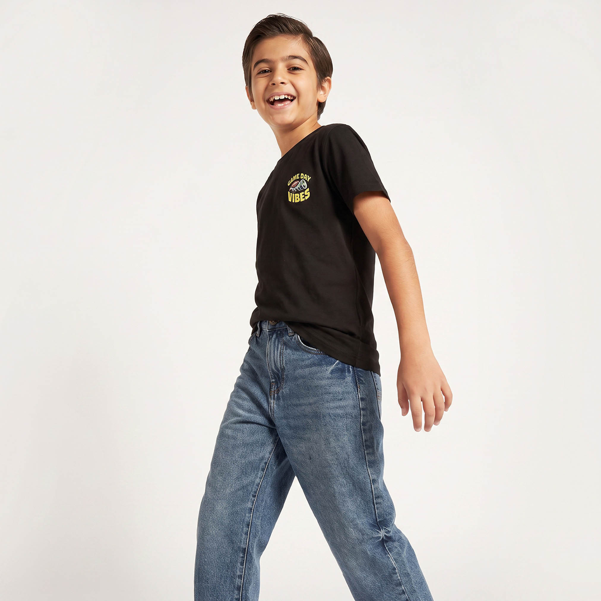 Juniors Crew Neck Short Sleeves T-shirt with Gaming Print-boys-clothing-tshirtsandpolos-image-5