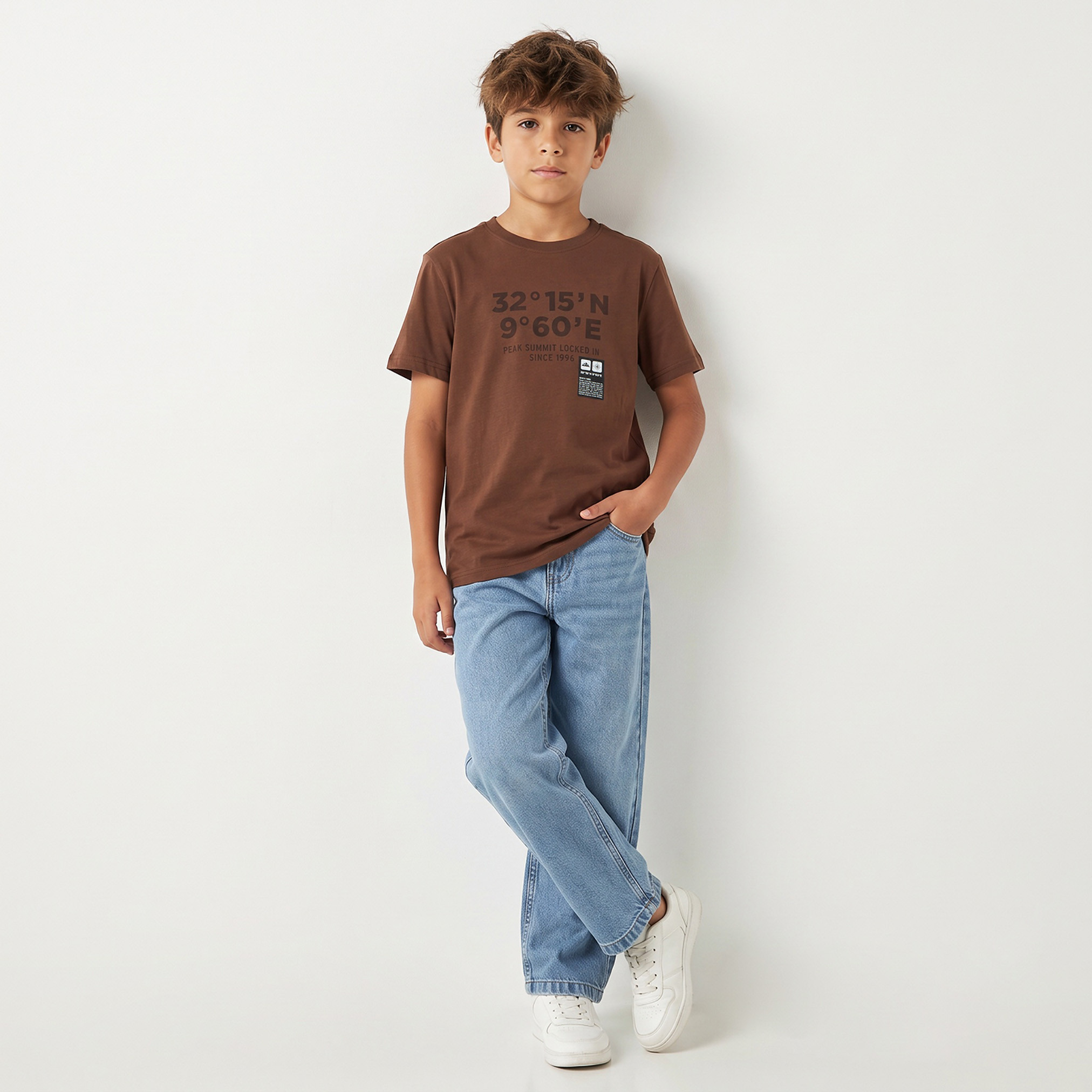 Juniors Crew Neck Short Sleeves T-shirt with Graphic Print-boys-clothing-tshirtsandpolos-image-3