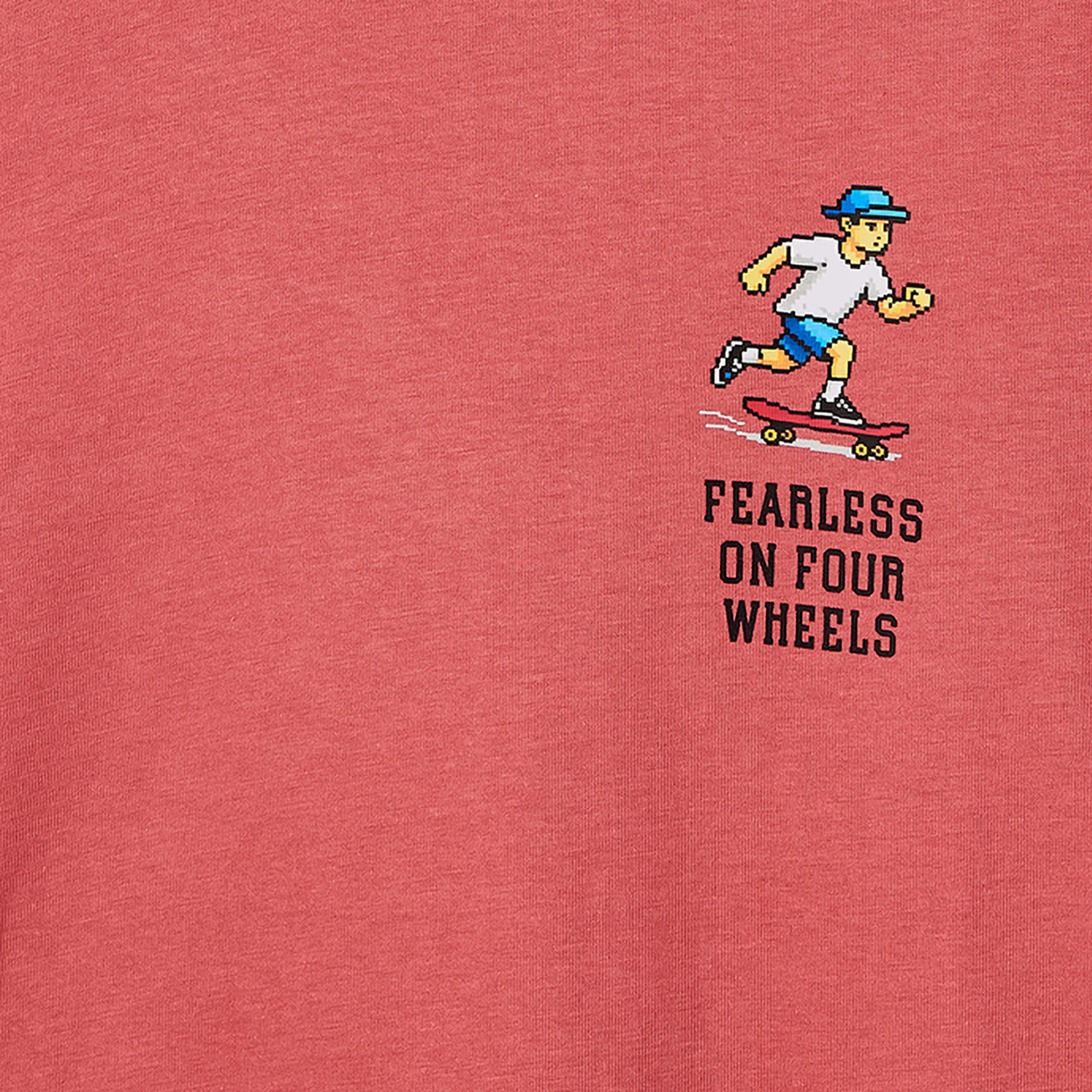 Juniors Crew Neck Short Sleeves T-shirt with Skater Print-boys-clothing-tshirtsandpolos-image-4