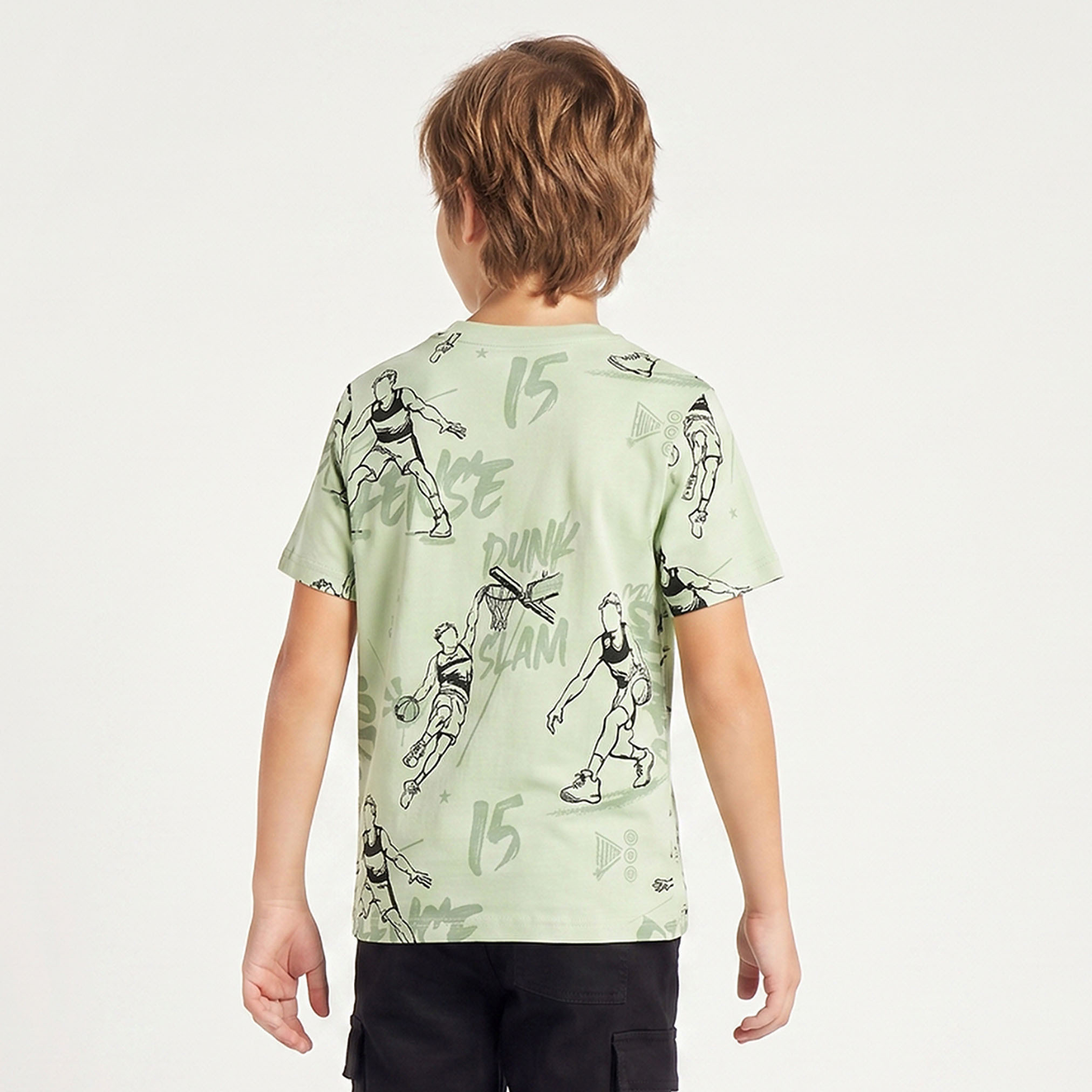 تيشيرت بياقة مستديرة وأكمام قصيرة بطبعة تزلج من جونيورز-boys-clothing-tshirtsandpolos-image-3