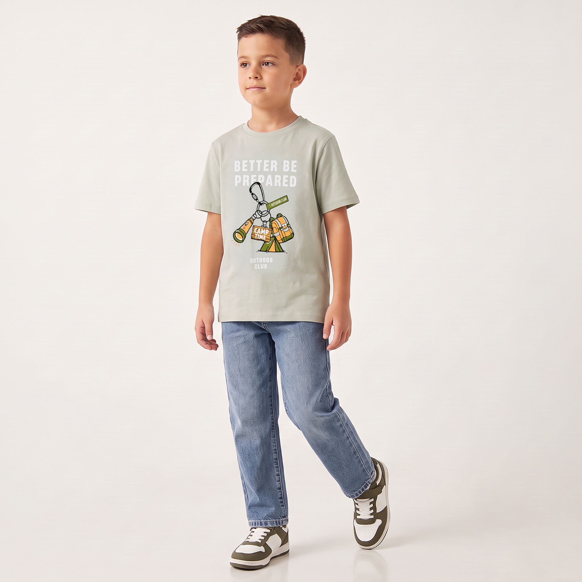 Juniors Crew Neck Short Sleeves T-shirt with Slogan Print-boys-clothing-tshirtsandpolos-image-5