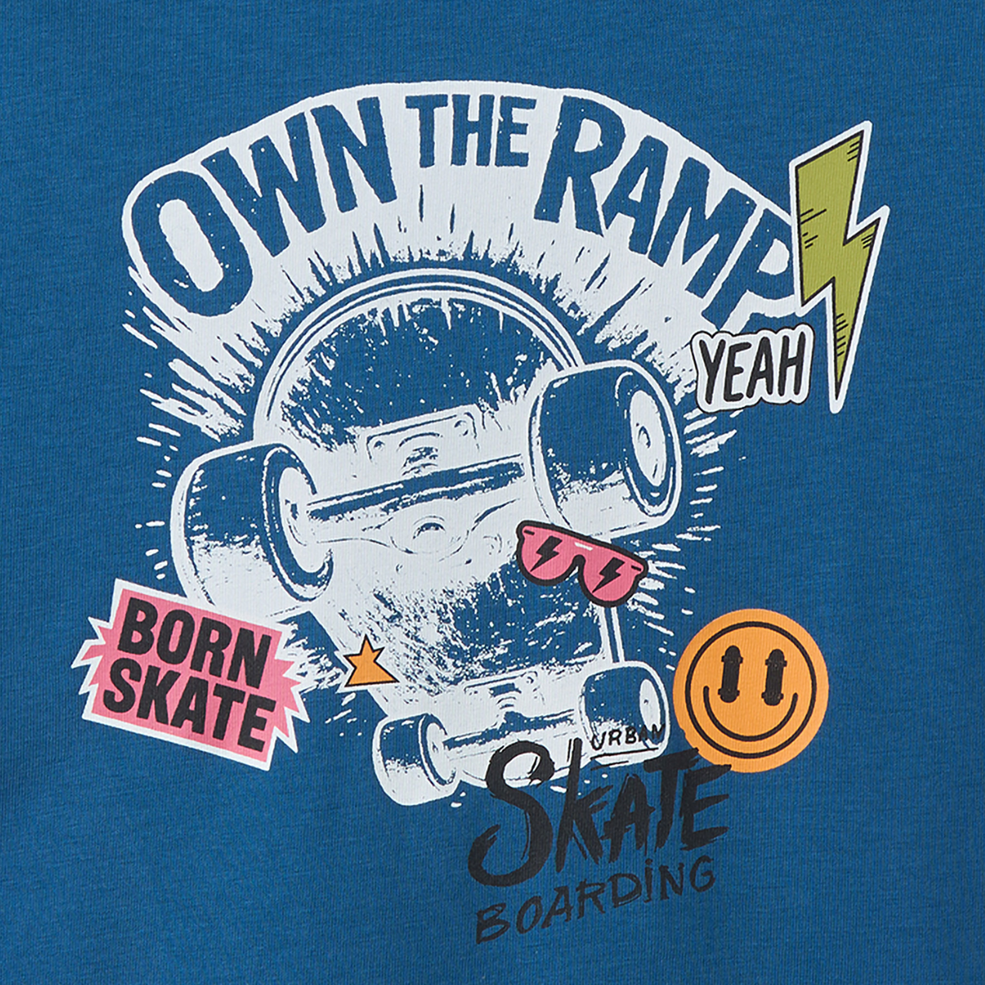 Juniors Crew Neck Long Sleeves T-shirt with Slogan Print-boys-clothing-tshirtsandpolos-image-4