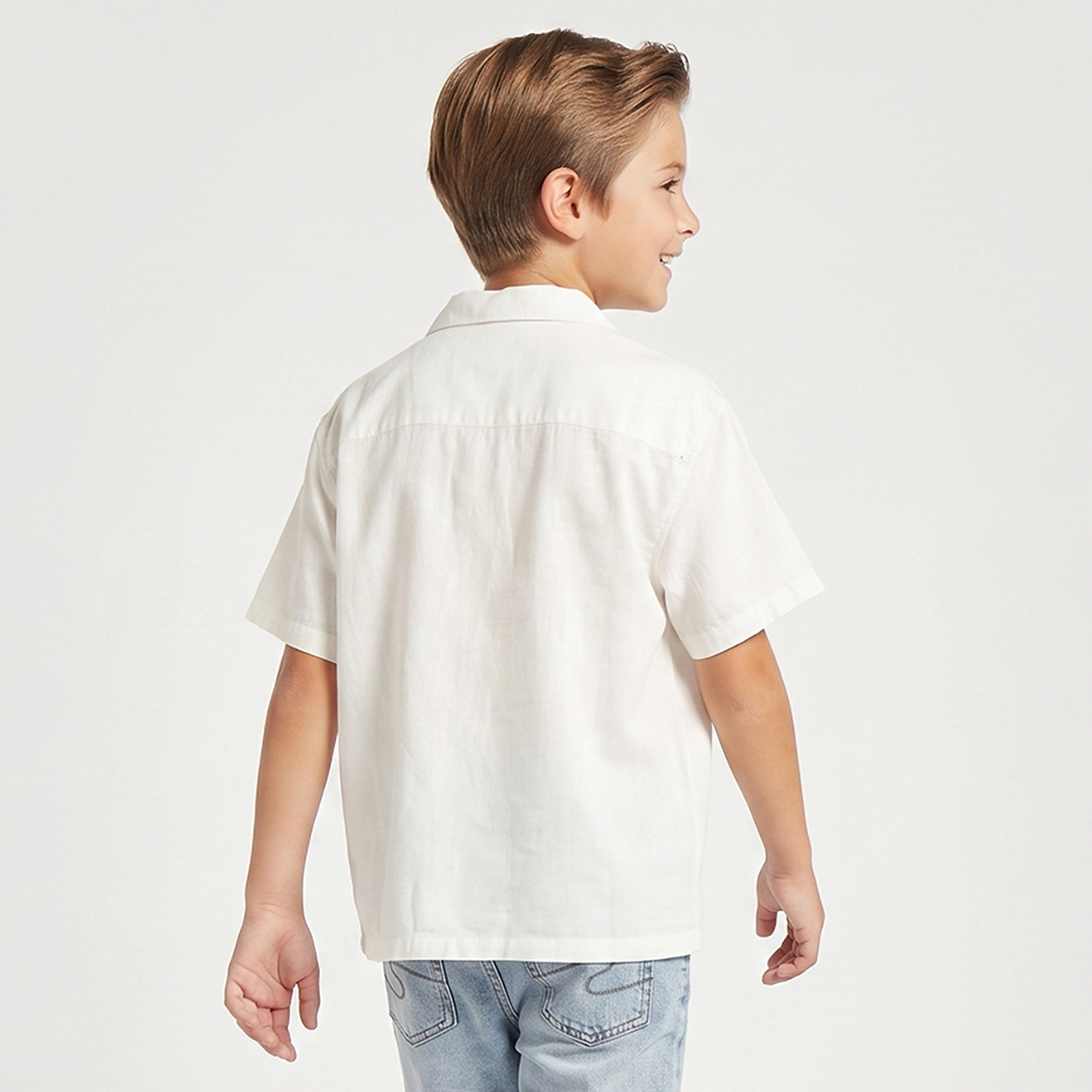 قميص بأكمام قصيرة وتطريز من جونيورز-boys-clothing-shirts-image-2