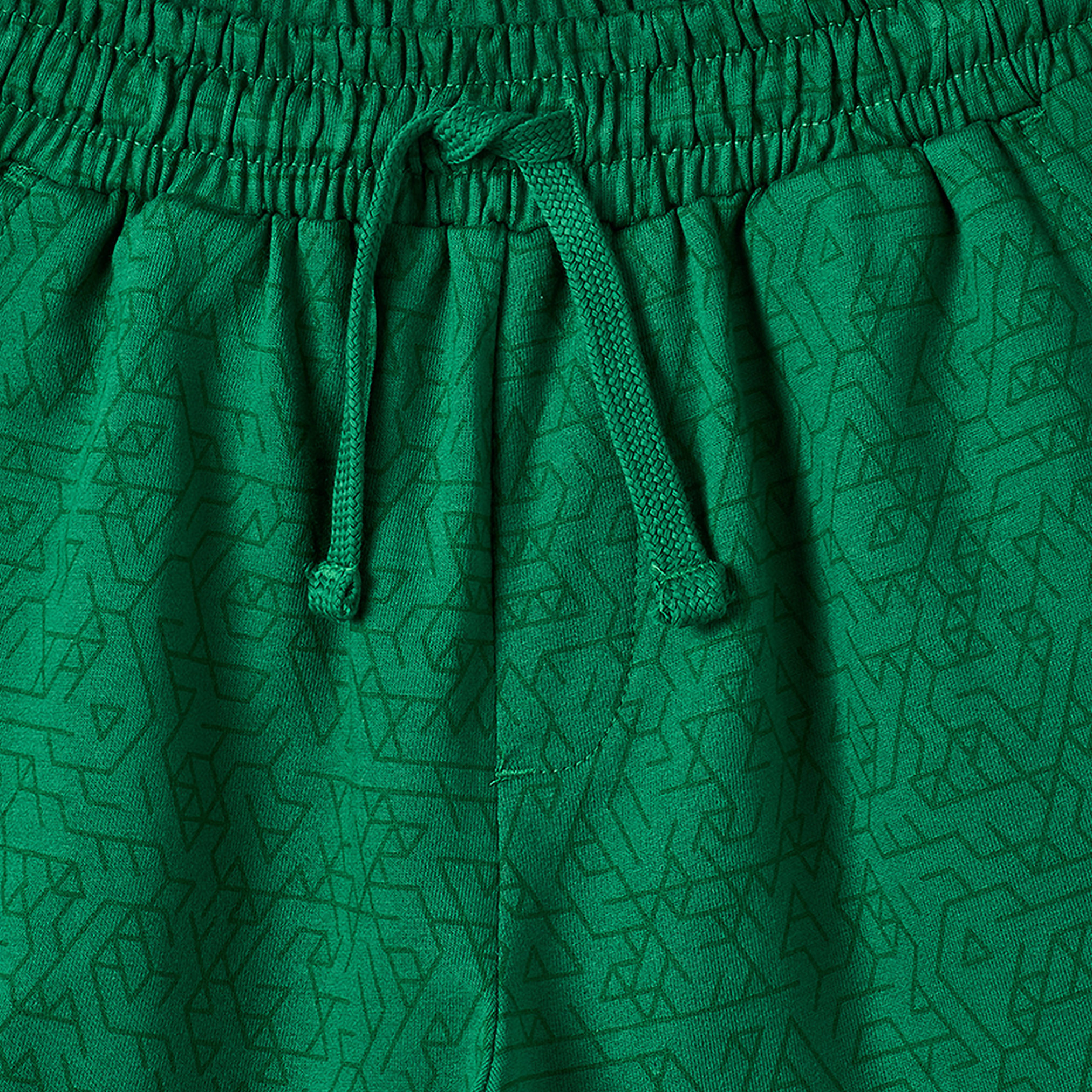 Juniors Knee Length Elasticated Drawstring Waist Shorts with KSA National Day Print-boys-clothing-bottoms-shorts-image-4