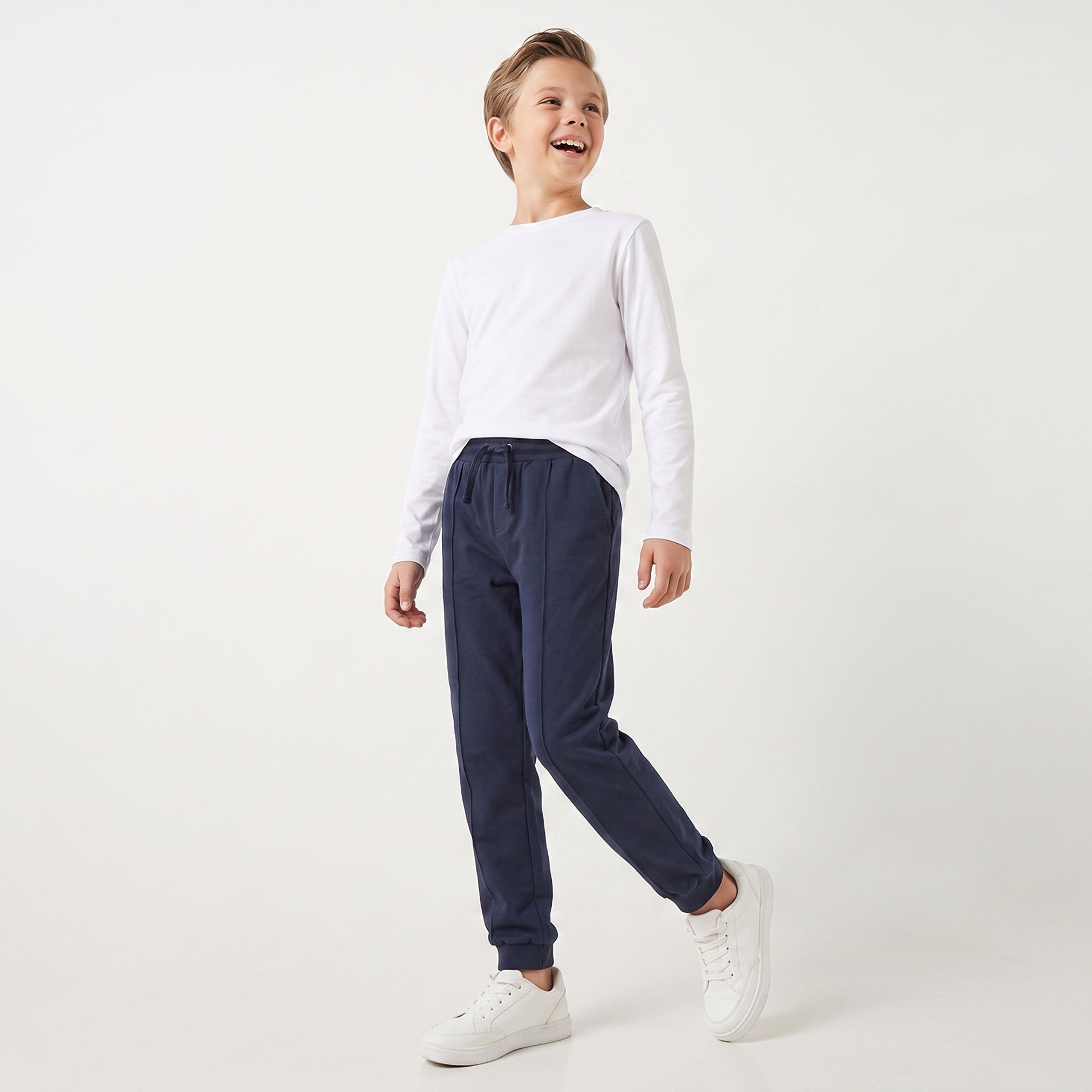 بنطلون رياضي بخصر مطاطي ورباط وجيوب من جونيورز-boys-clothing-bottoms-joggersandtrackpants-image-5