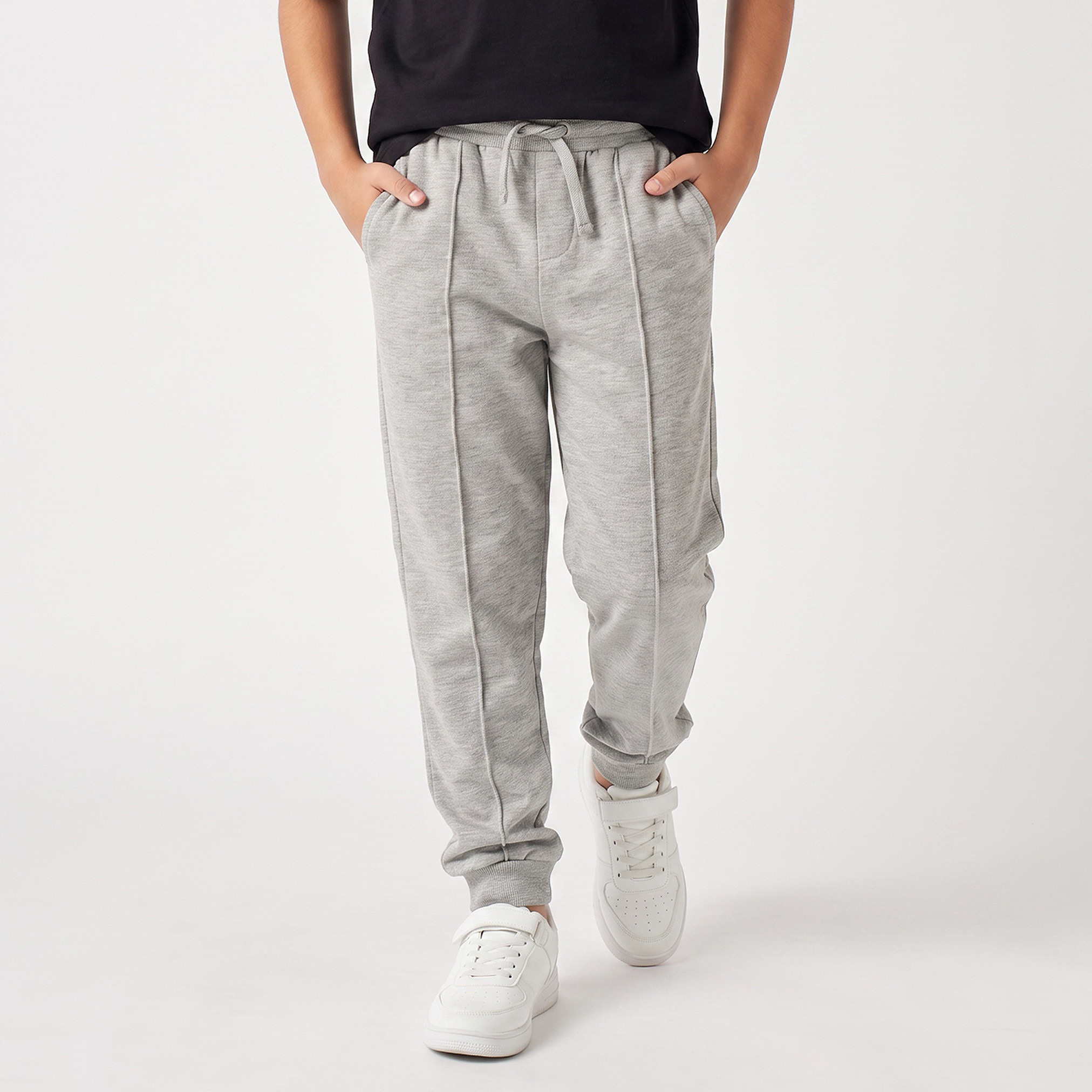 Juniors Drawstring Waist Joggers with Pockets-boys-clothing-bottoms-joggersandtrackpants-image-1
