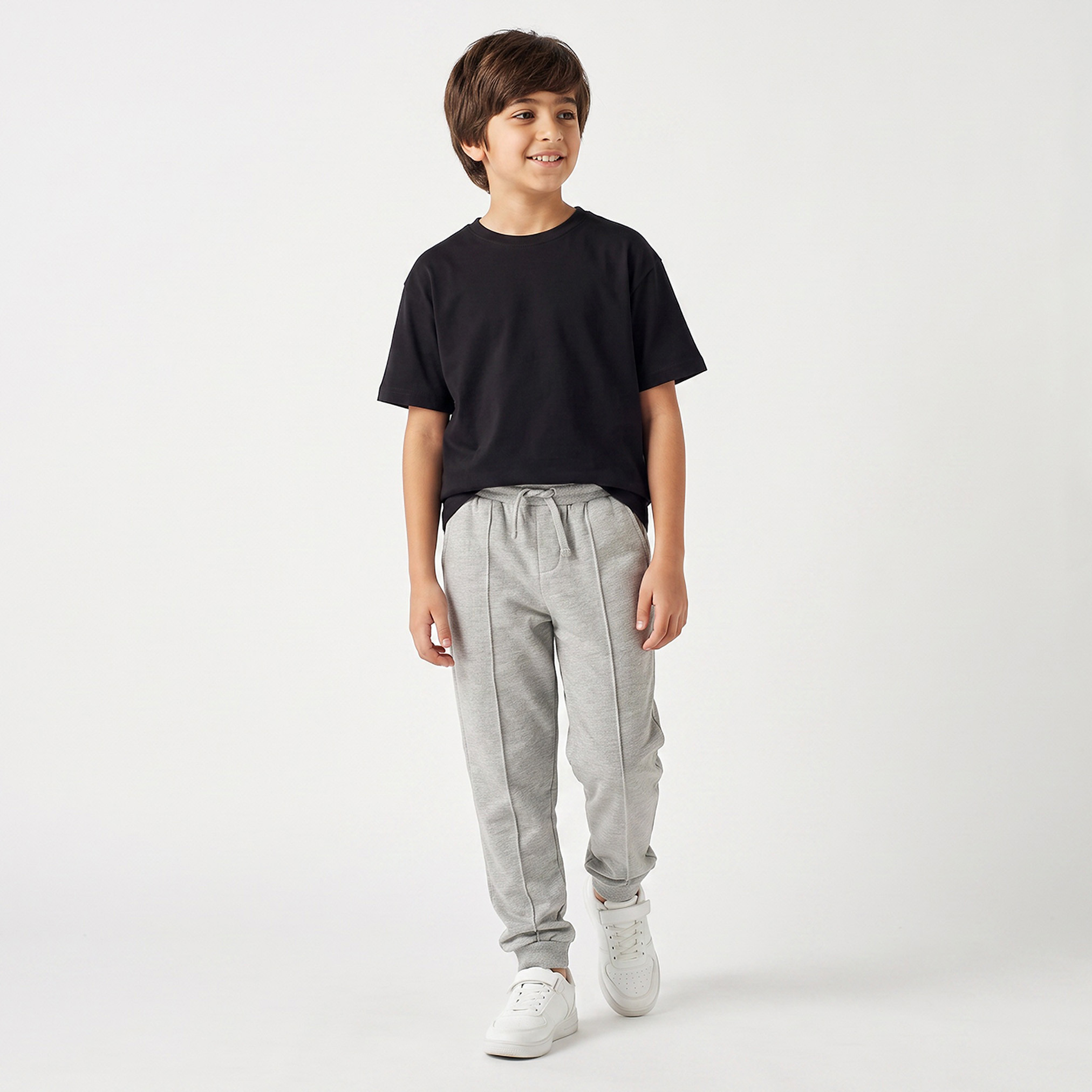 Juniors Drawstring Waist Joggers with Pockets-boys-clothing-bottoms-joggersandtrackpants-image-2