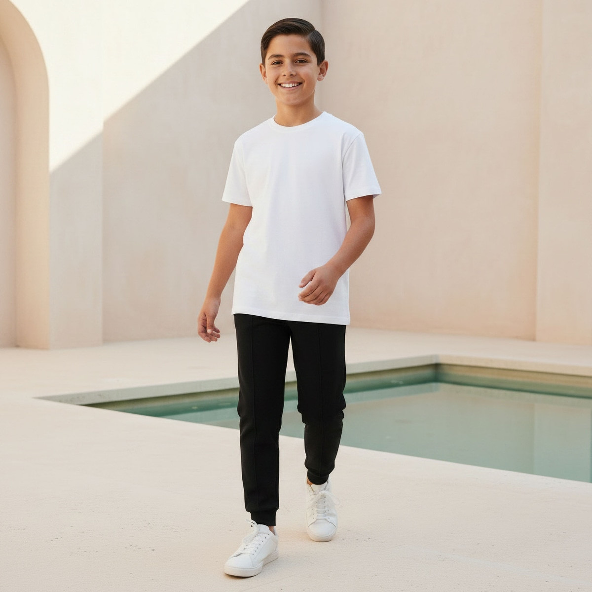 Juniors Elasticated Drawstring Joggers with Pockets-boys-clothing-bottoms-joggersandtrackpants-image-5