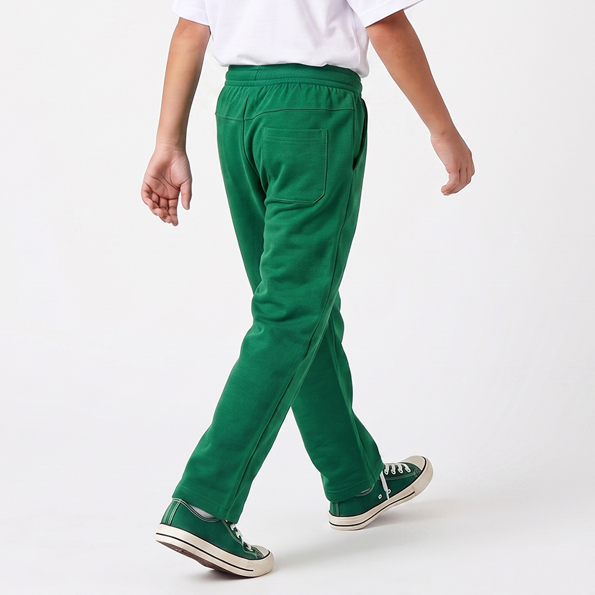 Juniors Elasticated Drawstring Waist Track Pants with Pintuck Accent-boys-clothing-bottoms-joggersandtrackpants-image-3