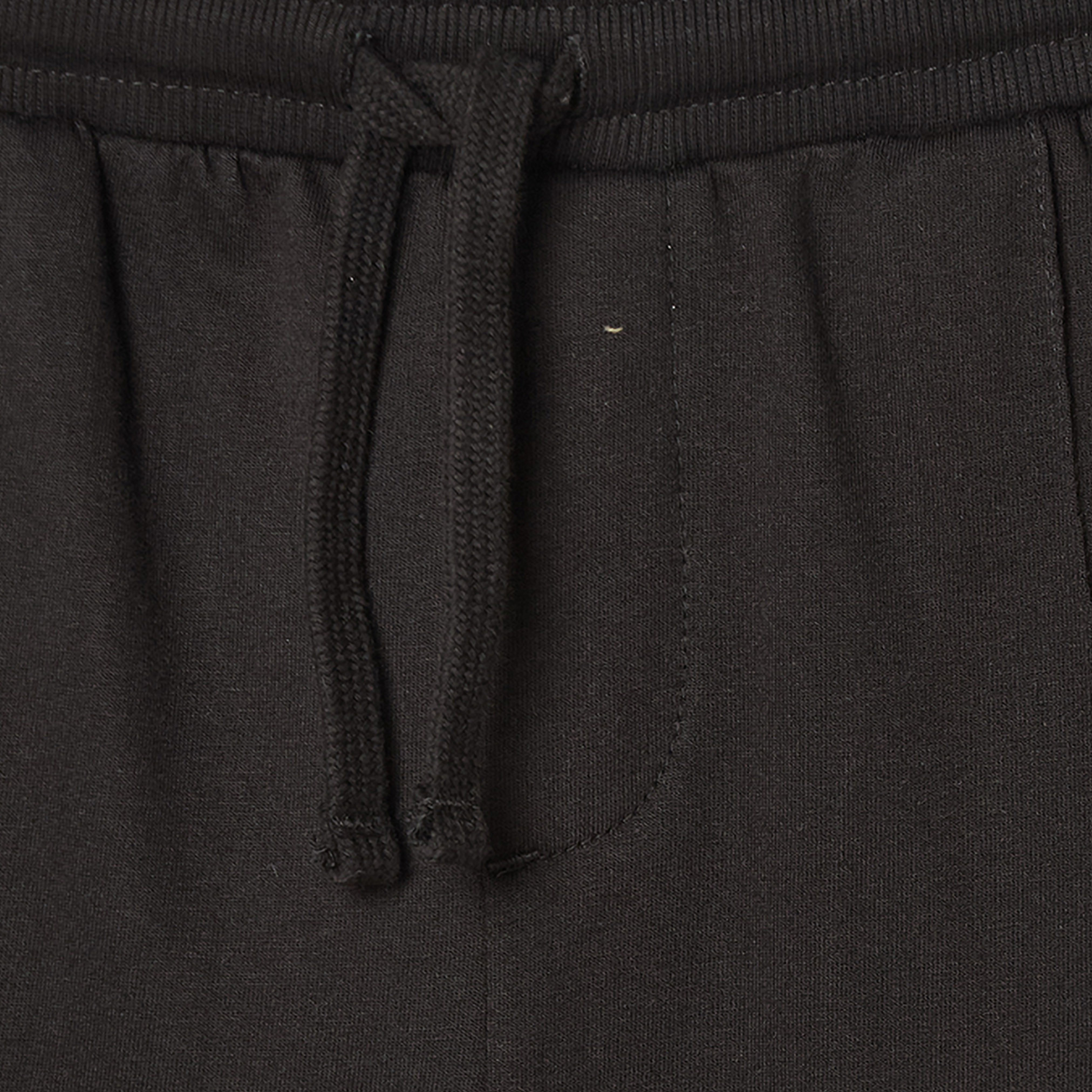 Juniors Elasticated Drawstring Waist Track Pants with Panelled Design-boys-clothing-bottoms-joggersandtrackpants-image-4